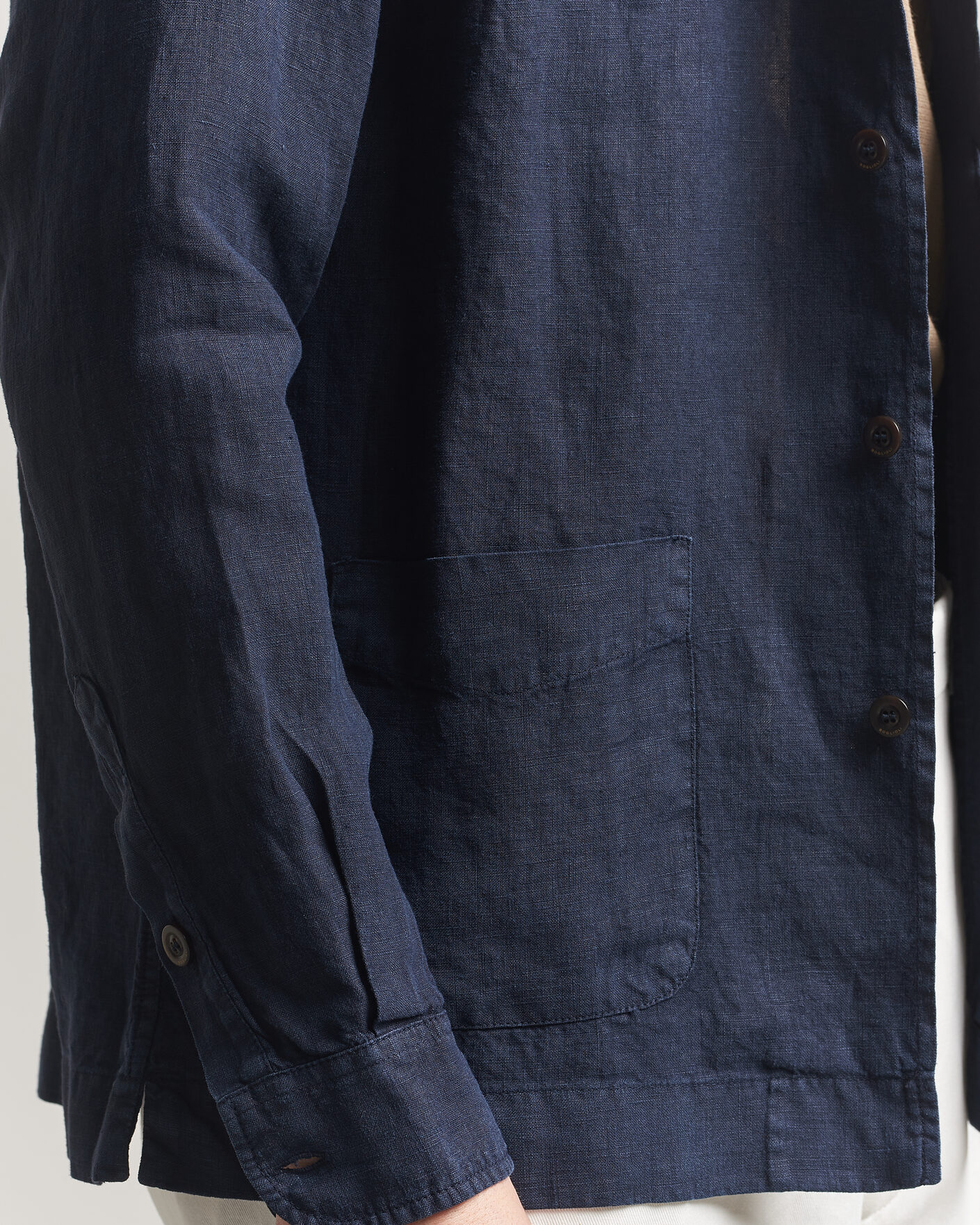 Homme | Manteaux Et Vestes | Boglioli | Linen Painter Jacket Navy