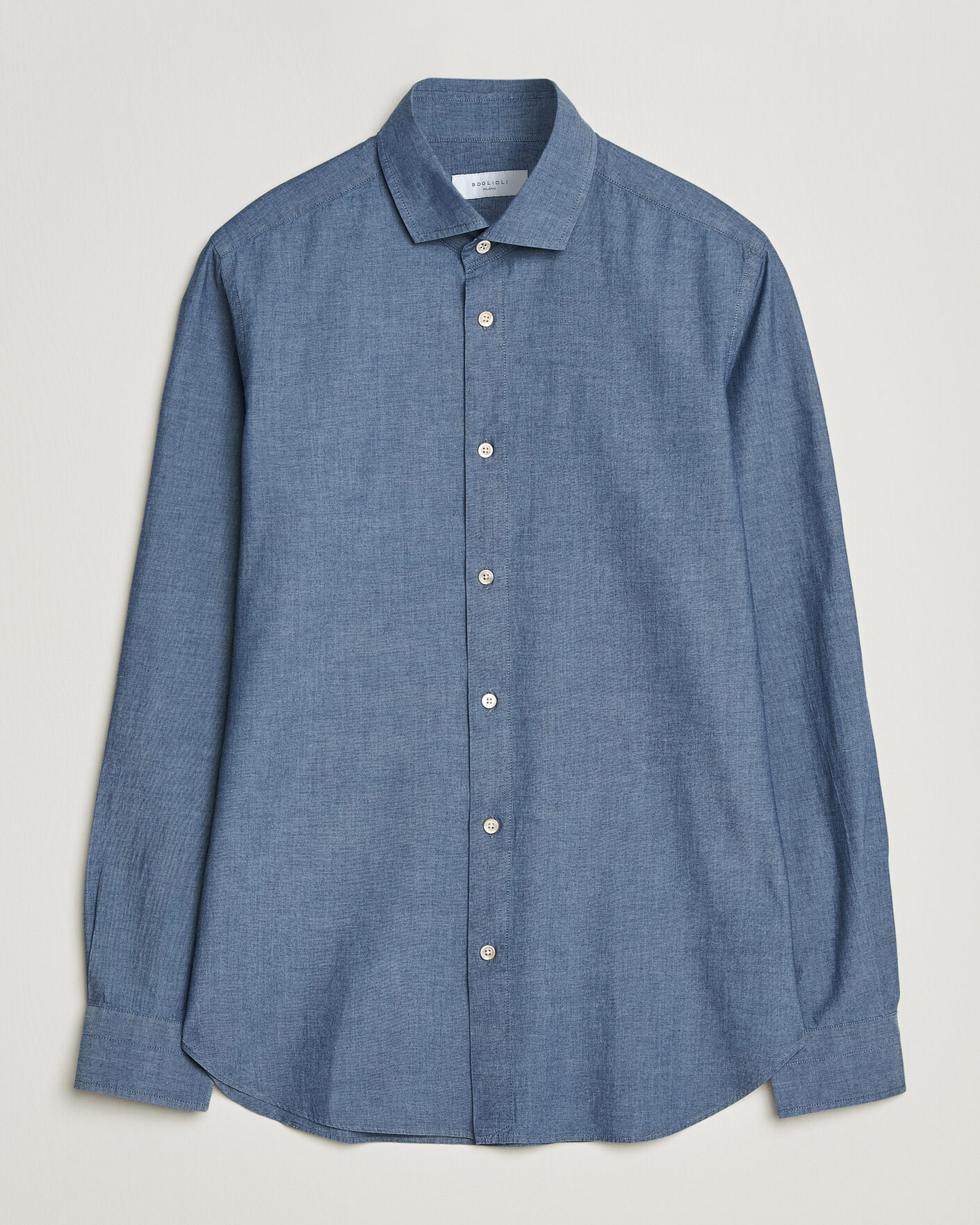 Homme | Chemises | Boglioli | Chambray Shirt Medium Blue