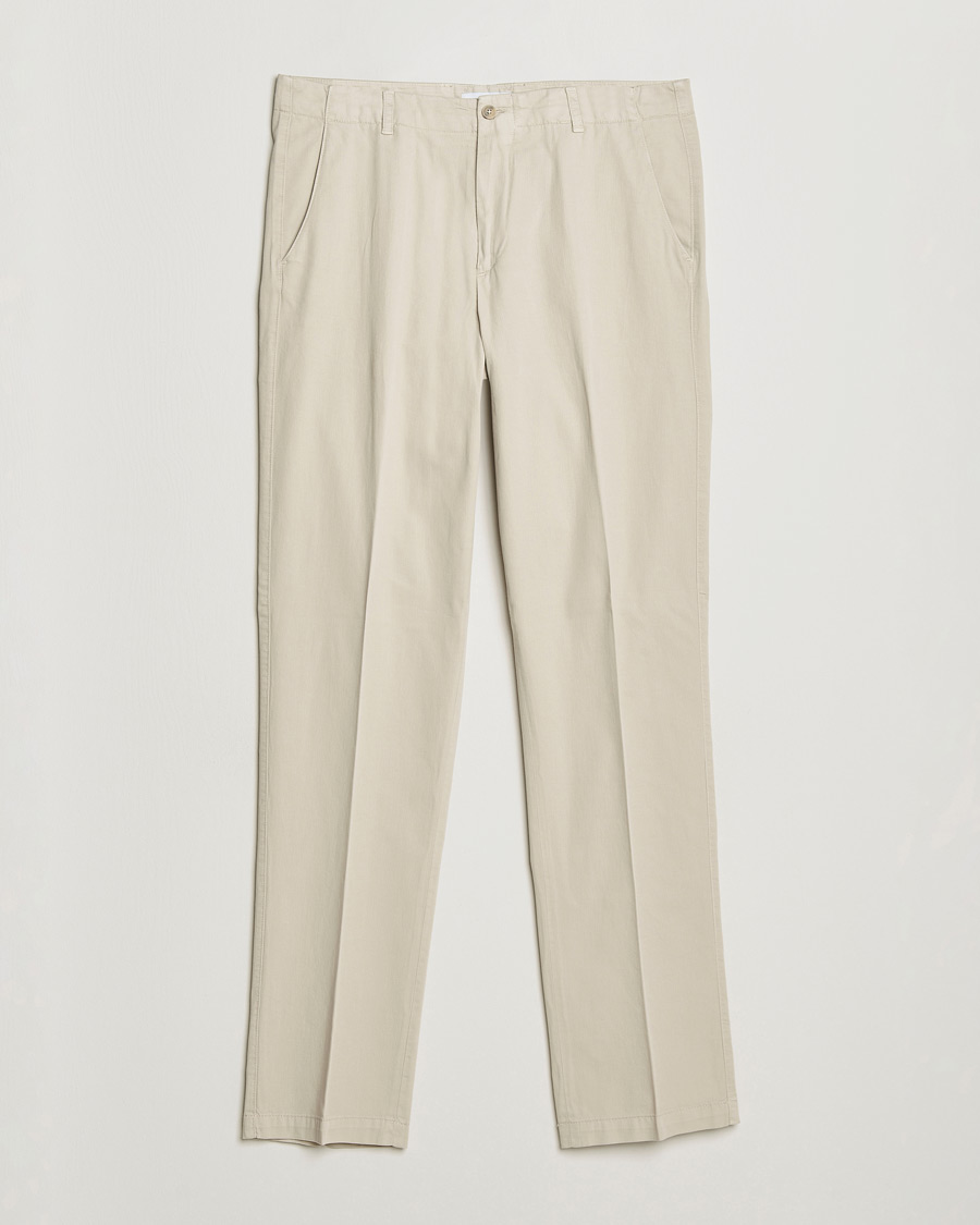 Homme | Pantalons | Boglioli | Regular Fit Cotton Chinos Beige