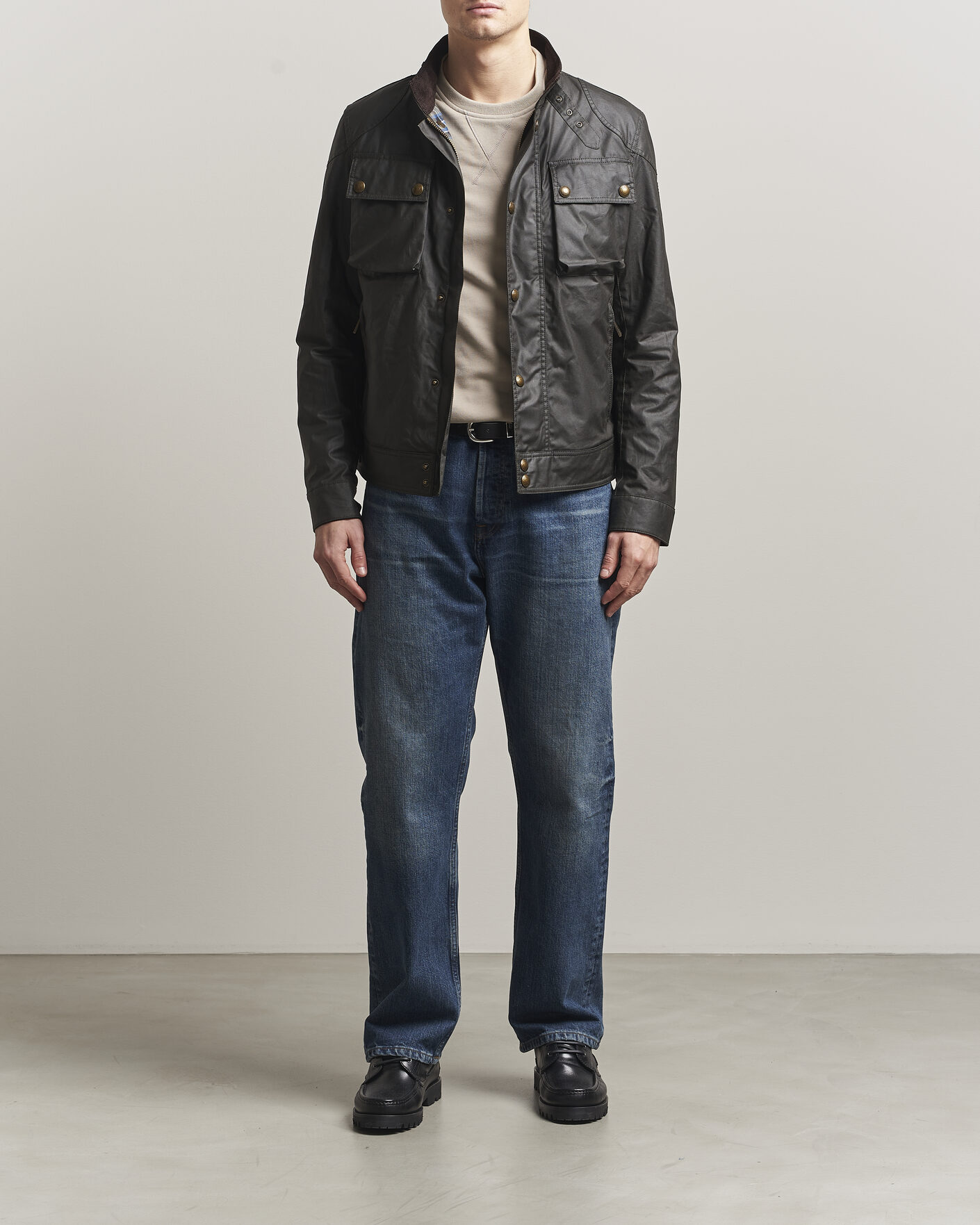 Homme | Manteaux Et Vestes | Belstaff | Racemaster Waxed Jacket Faded Olive