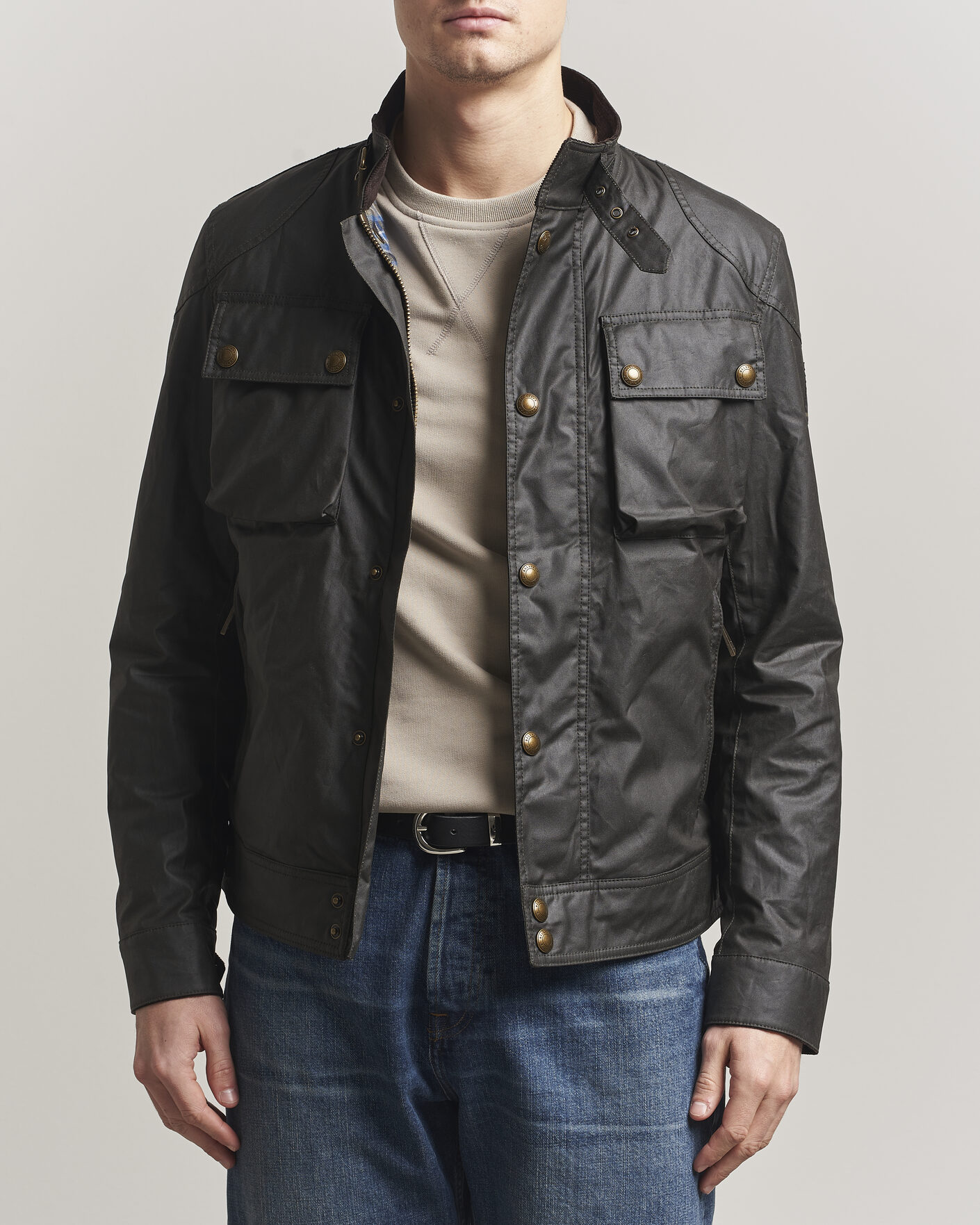 Homme | Manteaux Et Vestes | Belstaff | Racemaster Waxed Jacket Faded Olive