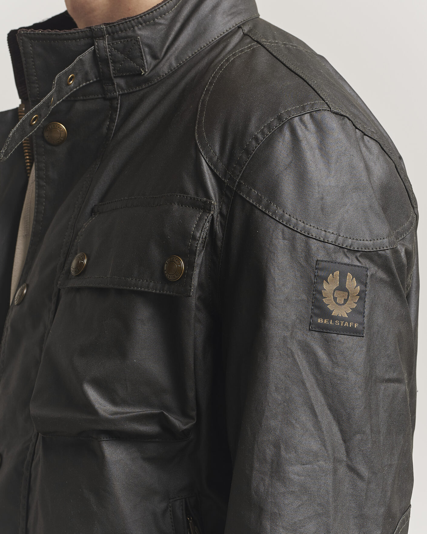 Homme | Manteaux Et Vestes | Belstaff | Racemaster Waxed Jacket Faded Olive