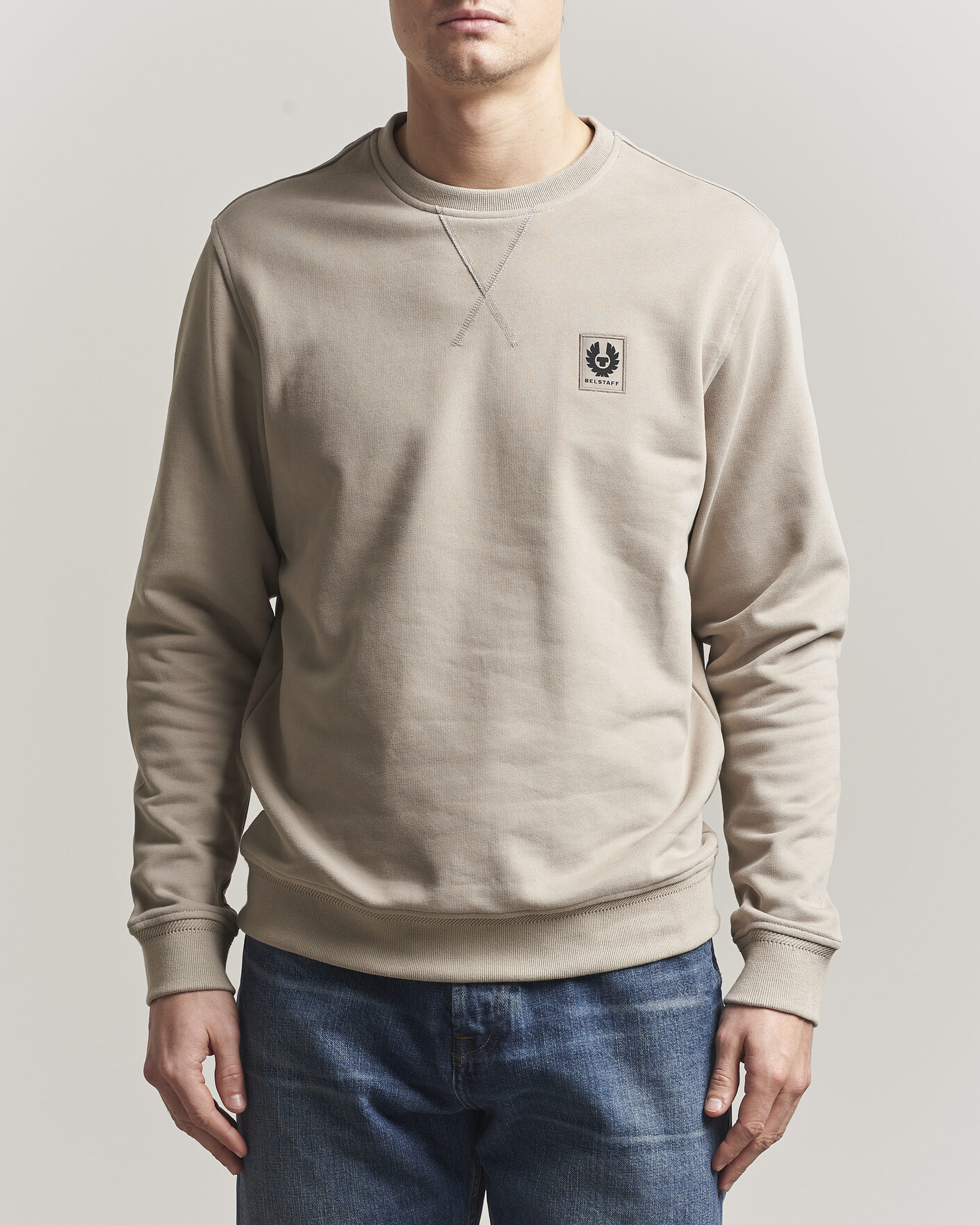 Homme | Pulls Et Tricots | Belstaff | Signature Crew Neck Sweatshirt Dark Sand