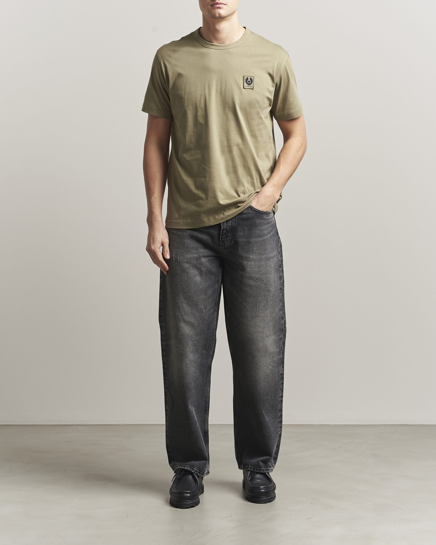 Homme | T-shirts | Belstaff | Signature Crew Neck T-Shirt Fatigue Green
