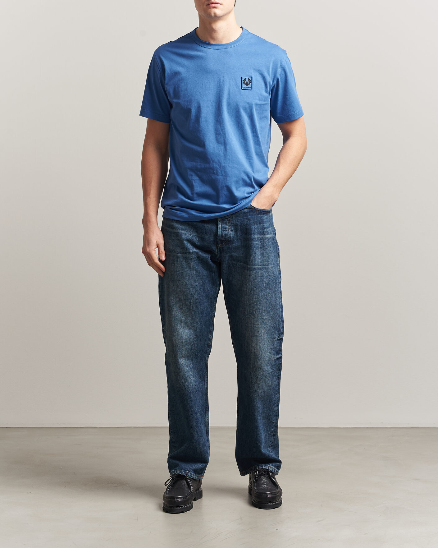 Homme | T-shirts | Belstaff | Signature Crew Neck T-Shirt Marine Blue