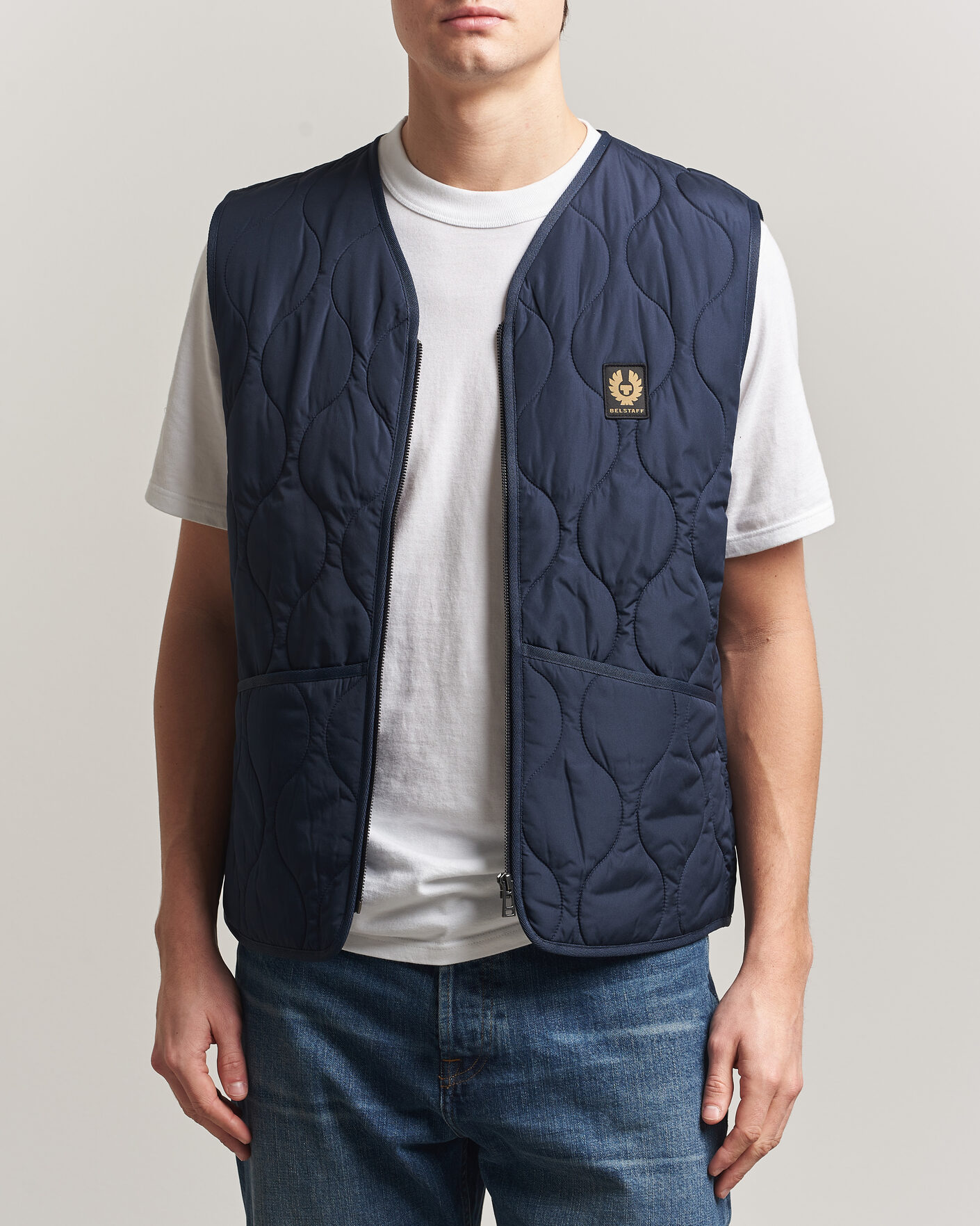 Homme | Gilets | Belstaff | Base Gilet Dark Ink