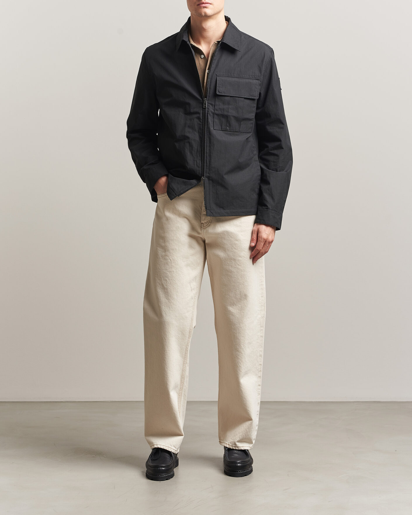 Homme | Chemises | Belstaff | Cargo Overshirt Black