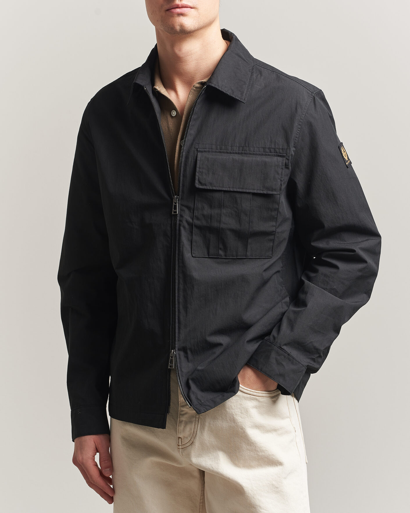 Homme | Chemises | Belstaff | Cargo Overshirt Black