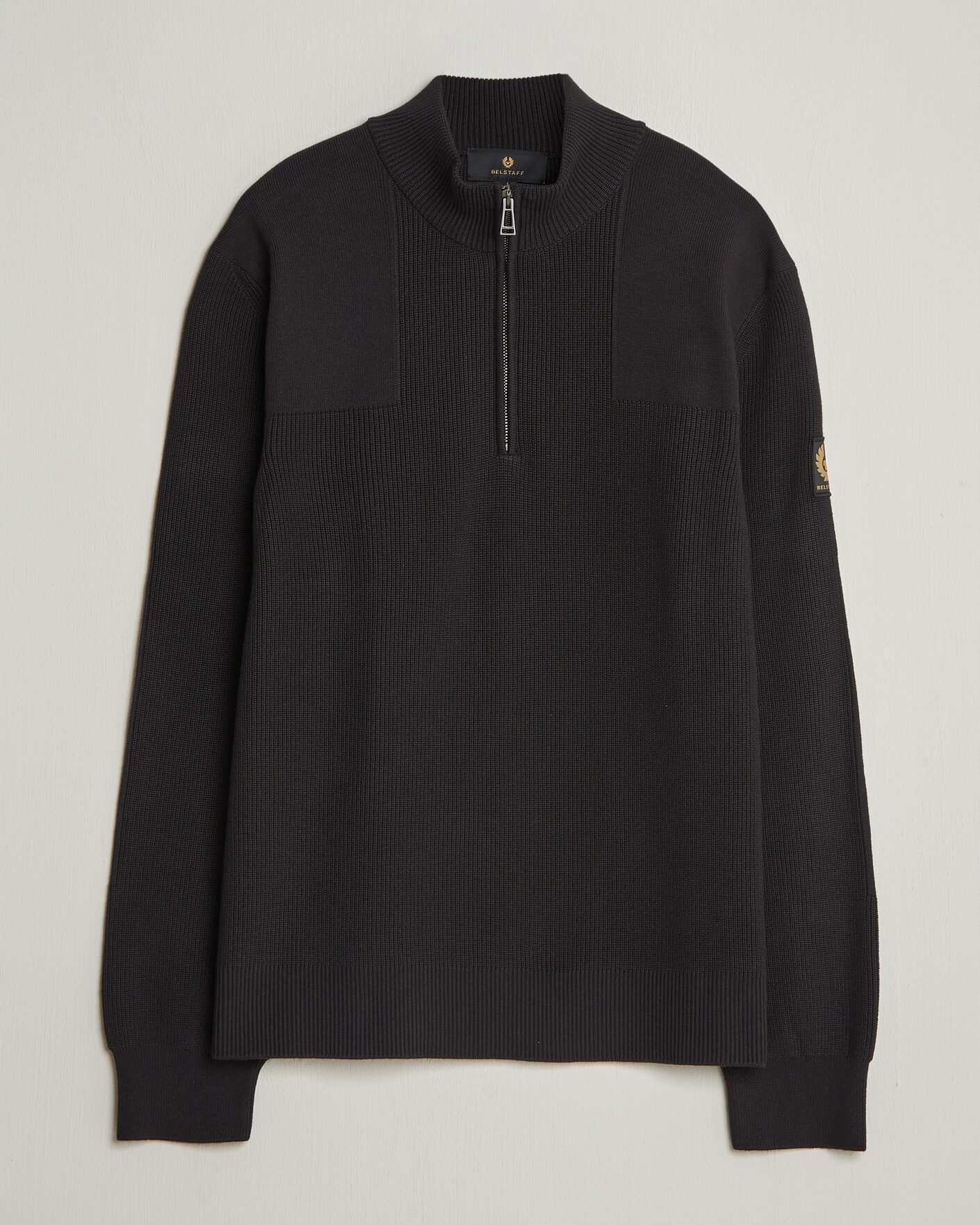 Homme | Pulls Et Tricots | Belstaff | Commander Half Zip Black