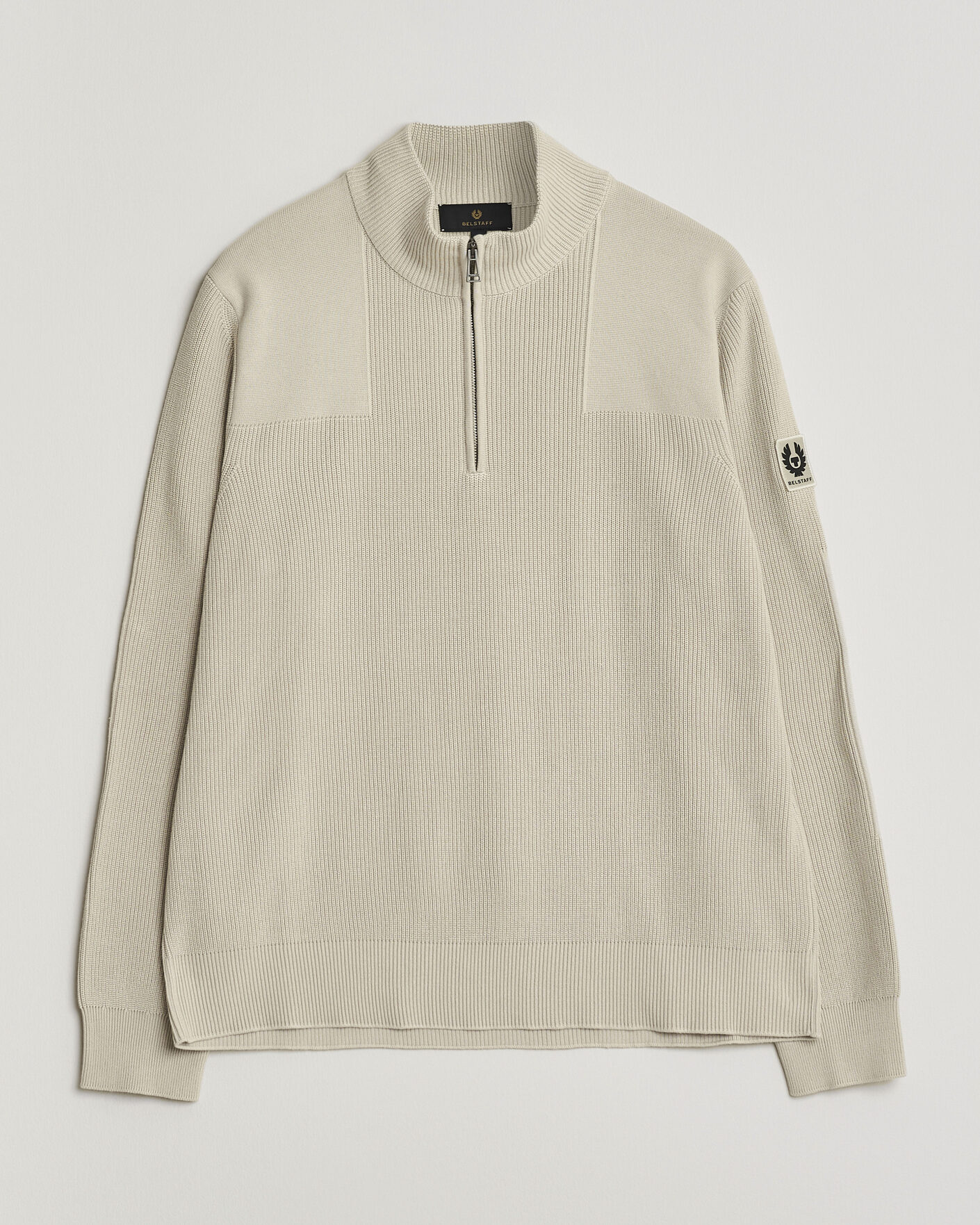 Homme | Pulls Et Tricots | Belstaff | Commander Half Zip Silver Birch