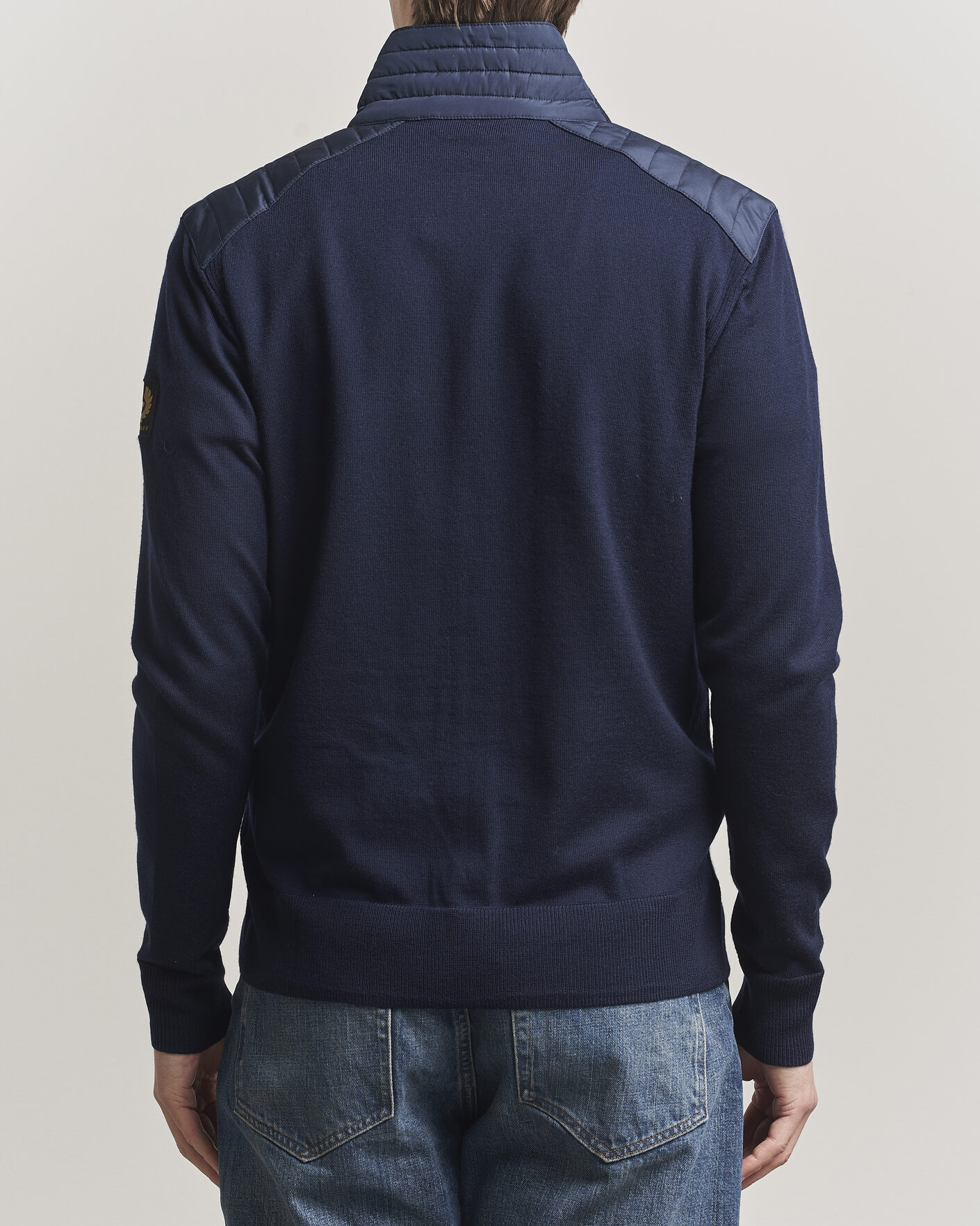 Homme | Pulls Et Tricots | Belstaff | Kelby Knitted Full Zip Dark Ink