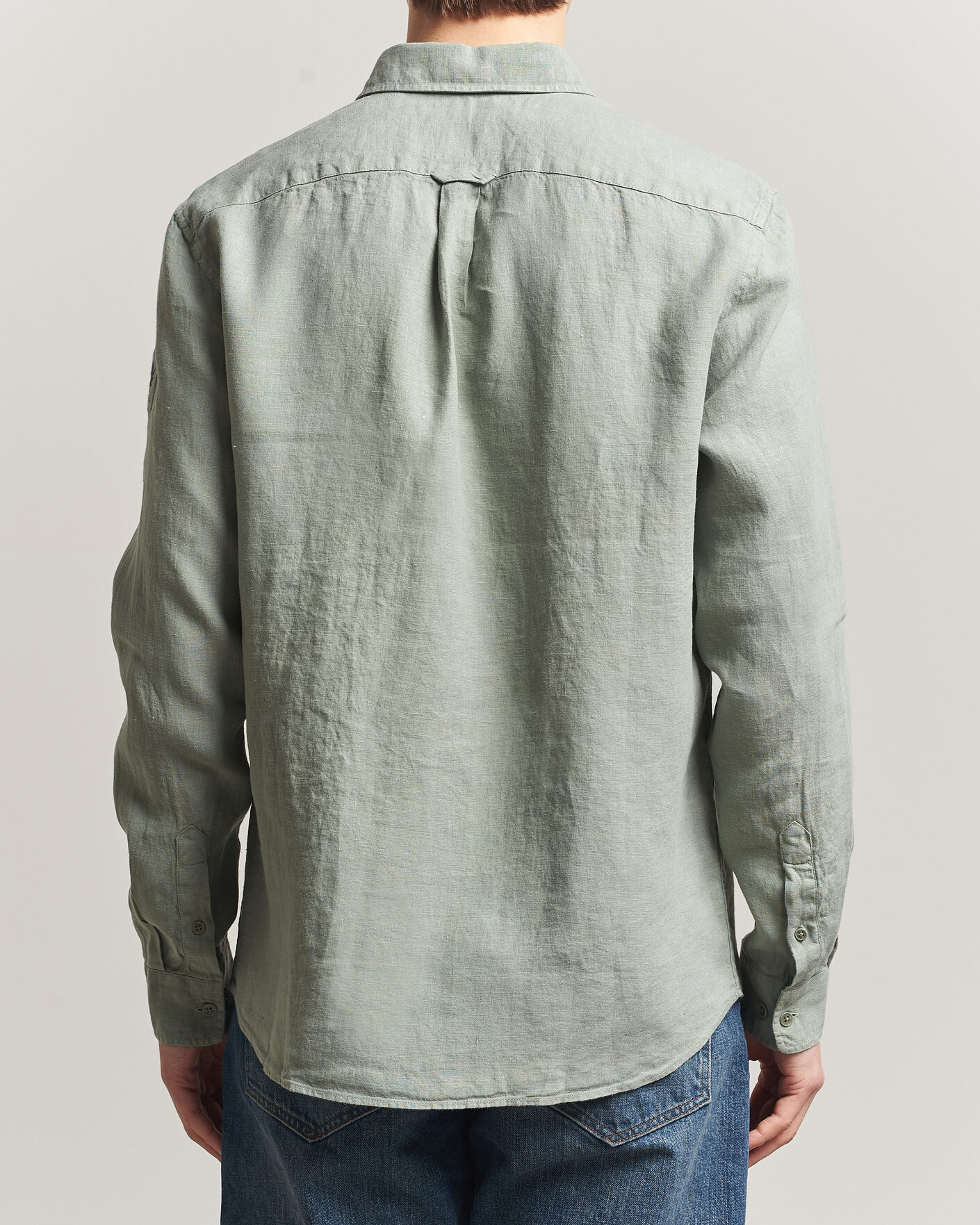 Homme | Chemises | Belstaff | Scale Linen Shirt Lichen