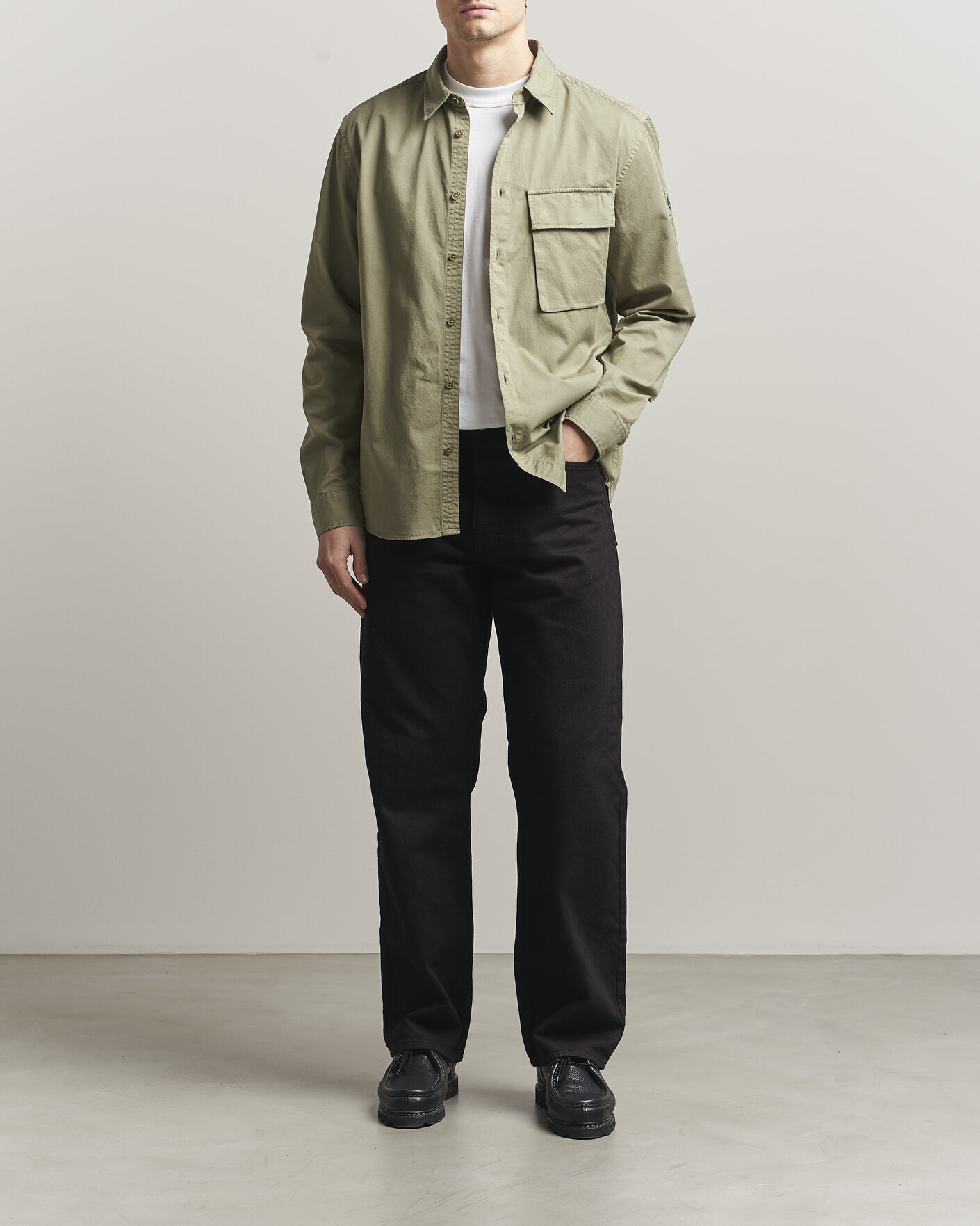 Homme | Chemises | Belstaff | Scale Pocket Shirt Fatigue Green