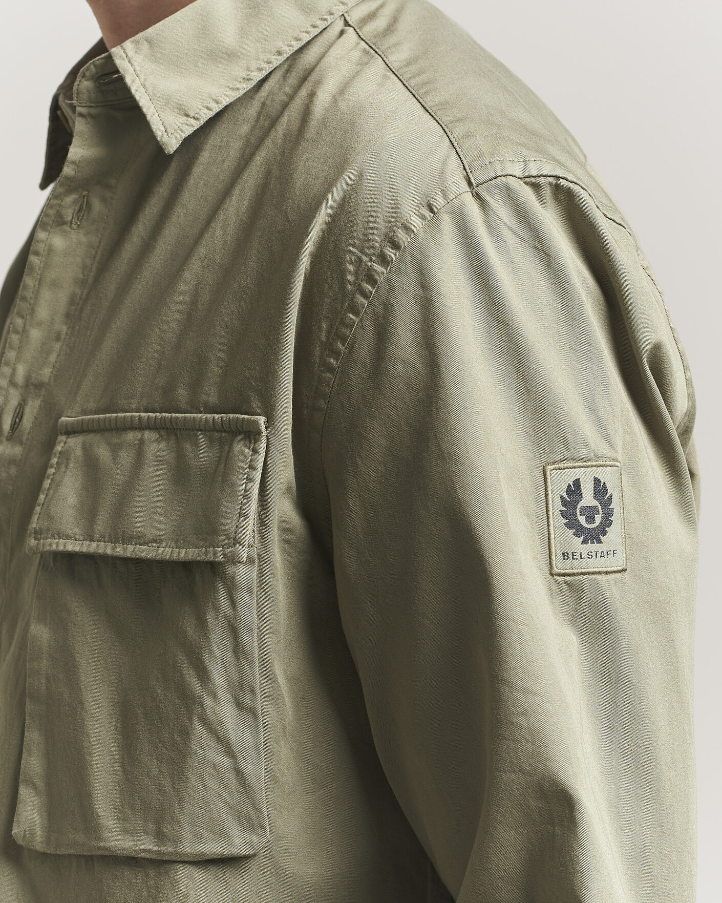 Homme | Chemises | Belstaff | Scale Pocket Shirt Fatigue Green