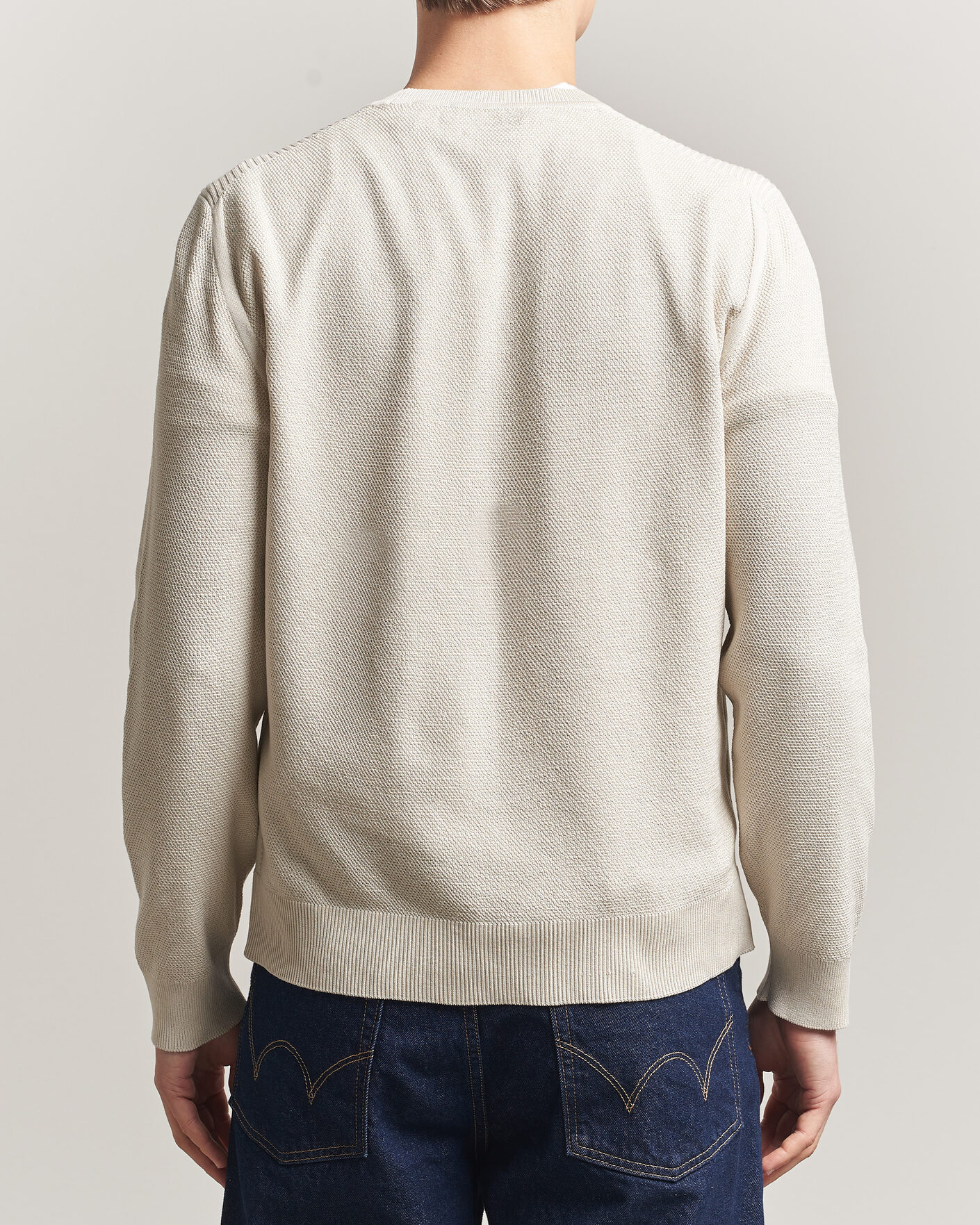Homme | Pulls Et Tricots | Belstaff | Coast Knitted Crew Neck Silver Birch
