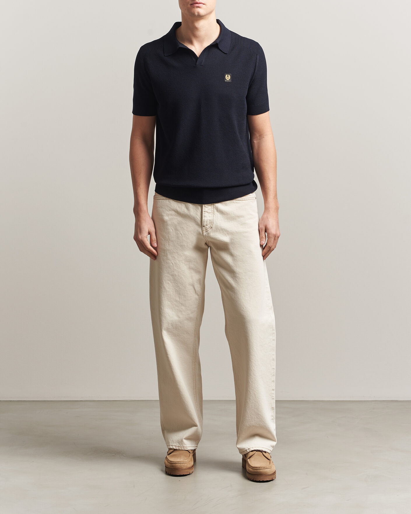 Homme | Polos | Belstaff | Coast Knitted Polo Dark Ink