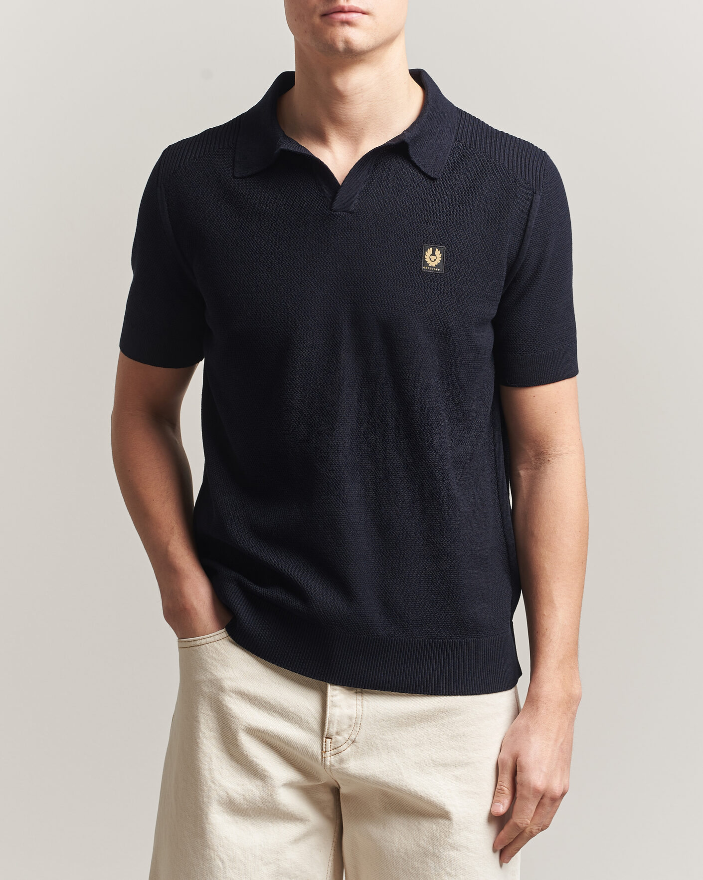 Homme | Polos | Belstaff | Coast Knitted Polo Dark Ink