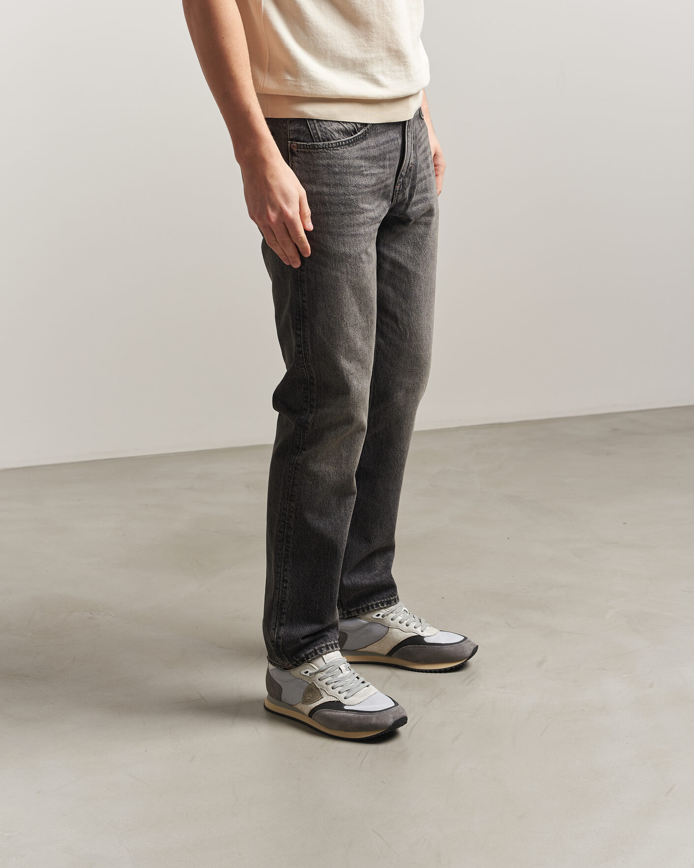 Homme | Baskets | Philippe Model | BLVille Low Running Sneaker Grey