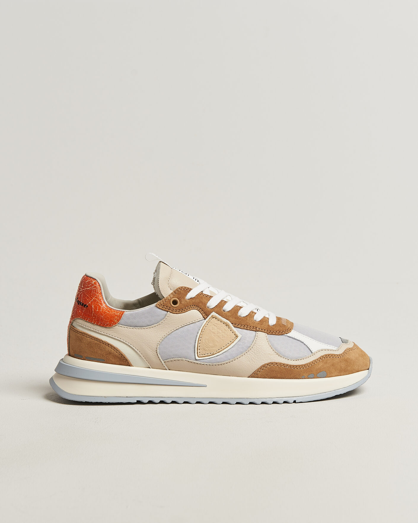 Homme | Baskets | Philippe Model | Olympique Running Sneaker Grey/Brown