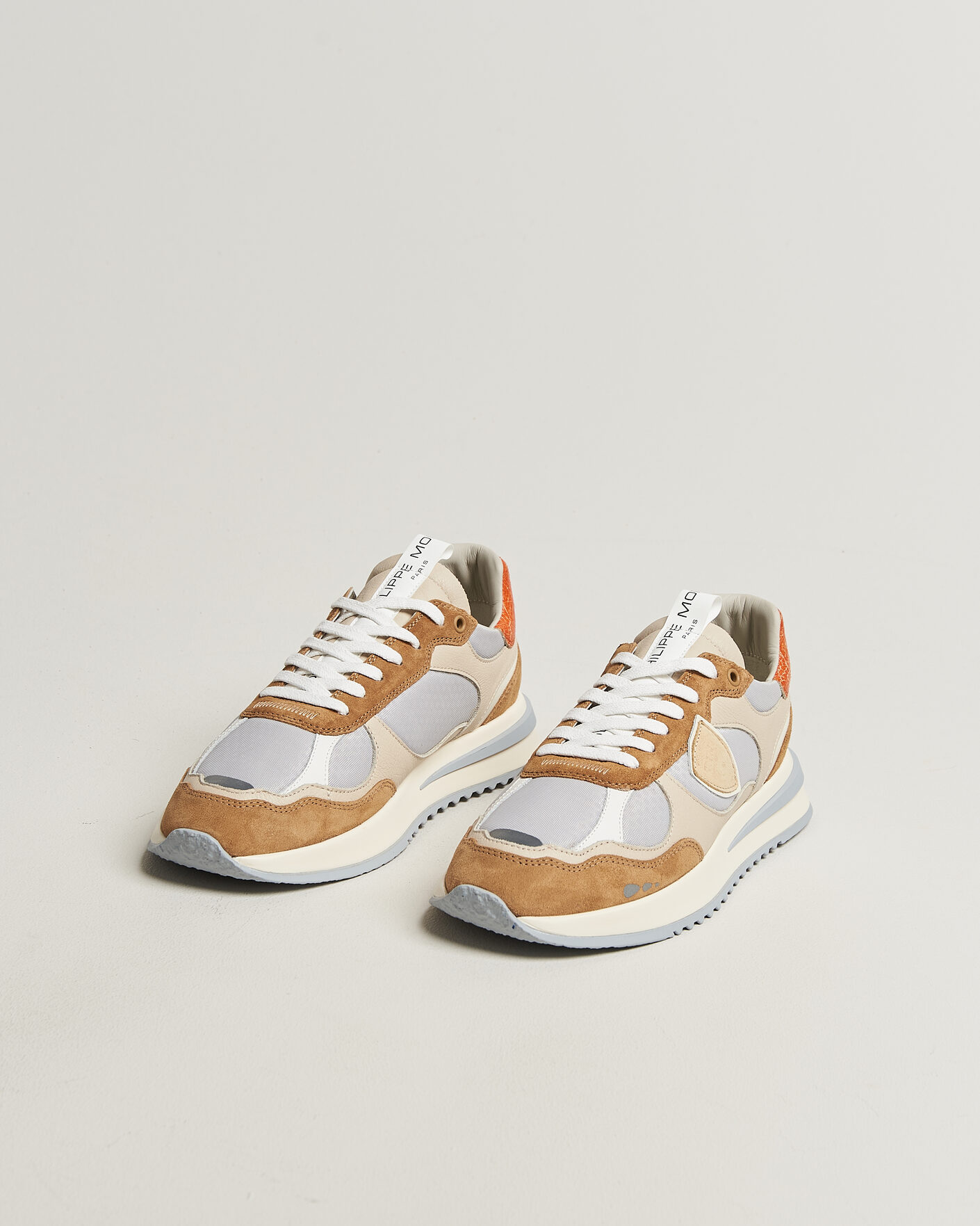 Homme | Baskets | Philippe Model | Olympique Running Sneaker Grey/Brown