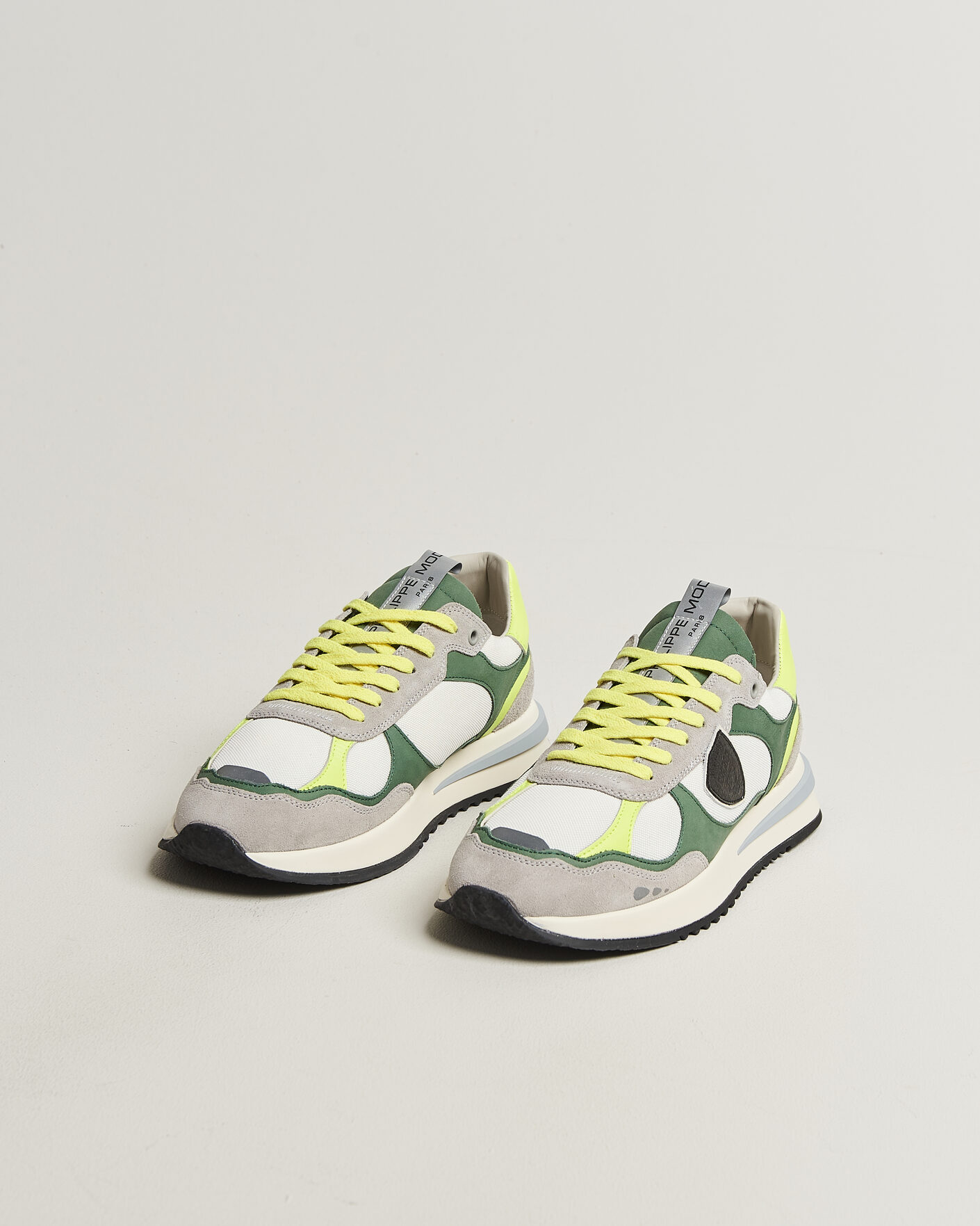 Homme | Baskets | Philippe Model | Olympique Running Sneaker White/Green