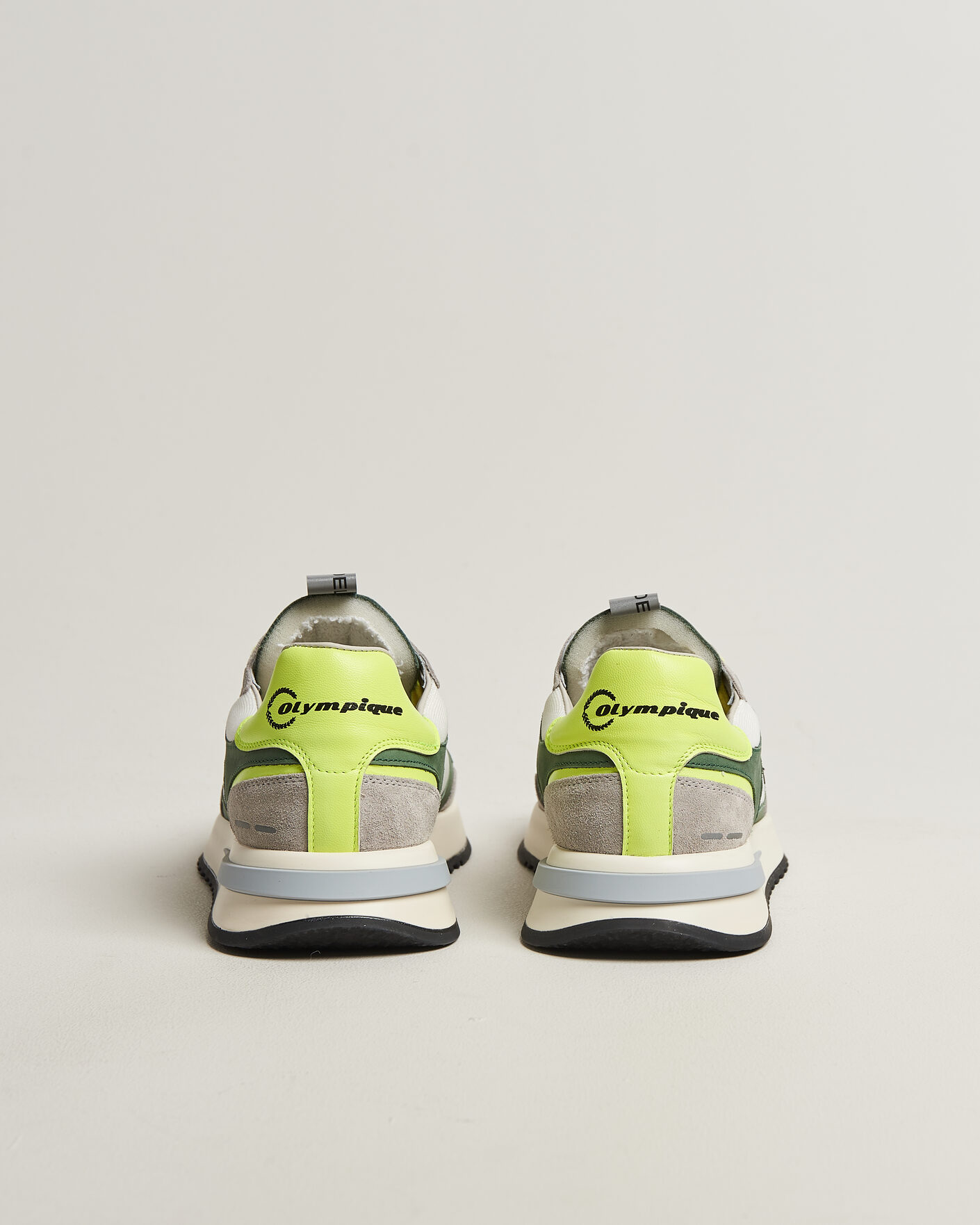 Homme | Baskets | Philippe Model | Olympique Running Sneaker White/Green