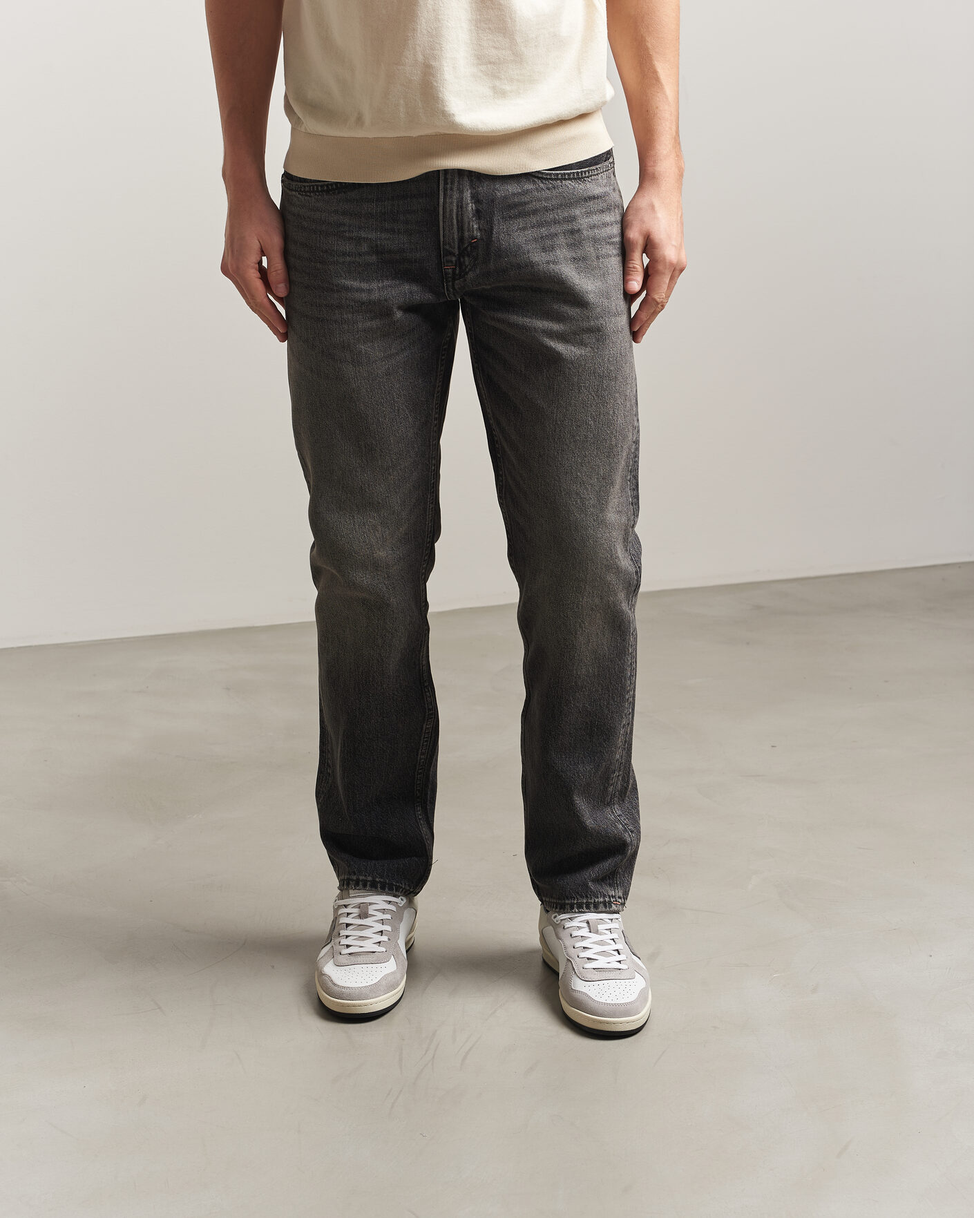 Homme | Baskets | Philippe Model | Pgal Low Leather Sneaker Grey