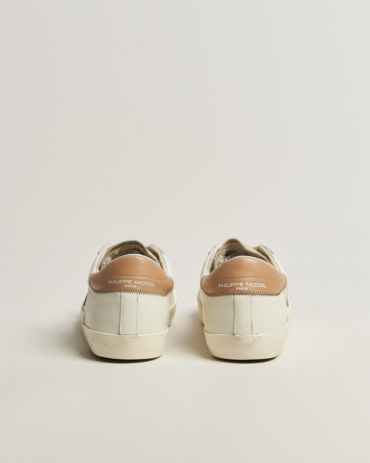 Homme | Baskets | Philippe Model | PRSX Low Top Canvas Mix Sneaker White/Beige