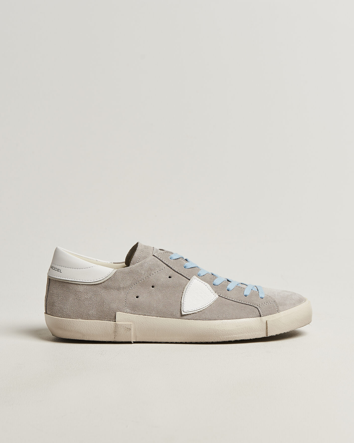 Homme | Baskets | Philippe Model | PRSX Low Top Canvas Mix Sneaker Grey/White