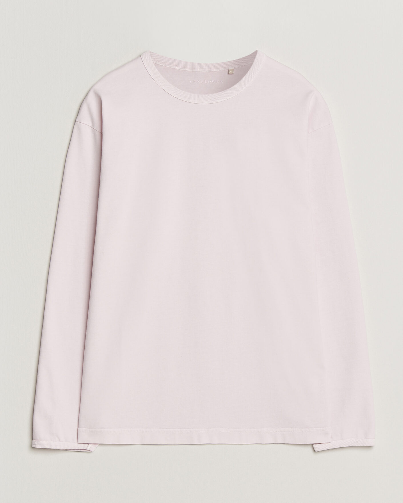 Homme | T-shirts | Sunflower | Heavy Jersey Long Sleeve T-Shirt Pink