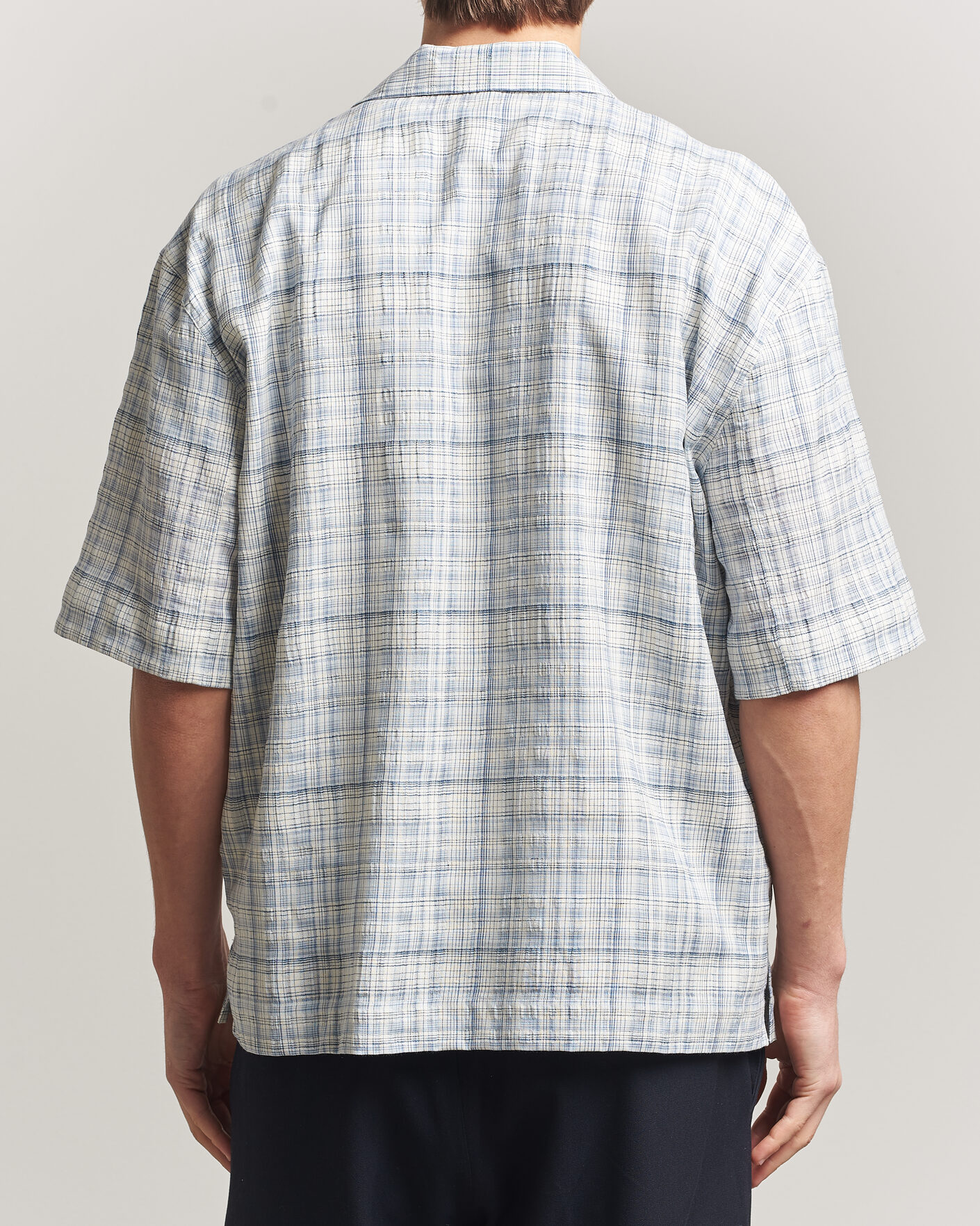 Homme | Chemises | Sunflower | Adam Short Sleeve Shirt Light Blue Check