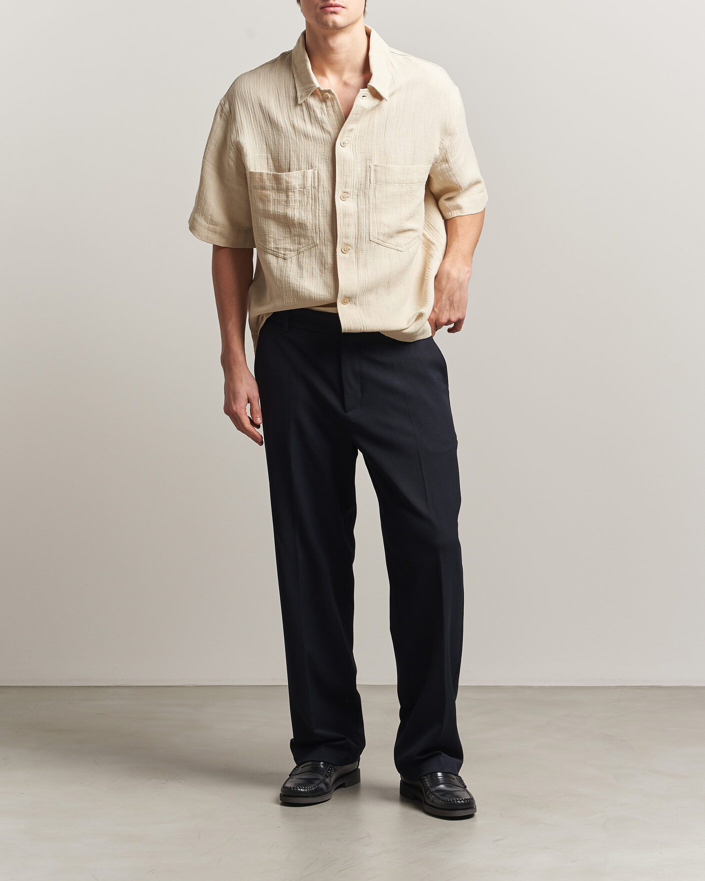 Homme | Chemises | Sunflower | Adam Short Sleeve Shirt Off White