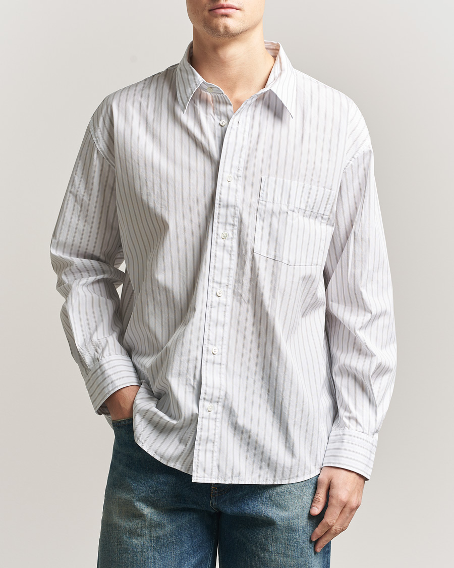 Homme | Chemises | Sunflower | New Base Shirt Blue Stripe