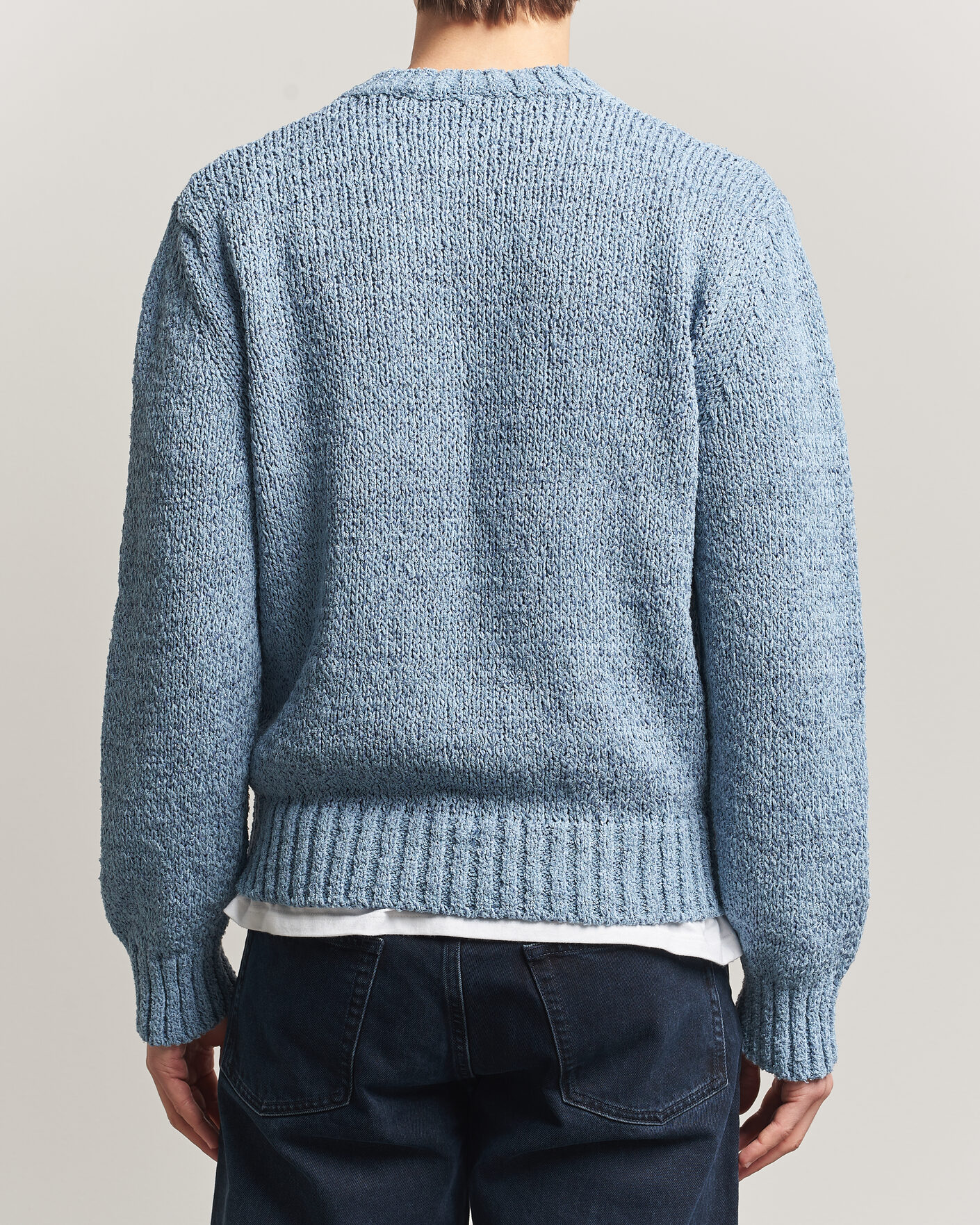 Homme | Pulls Et Tricots | Sunflower | Frederik Cotton Blend Sweater Light Blue