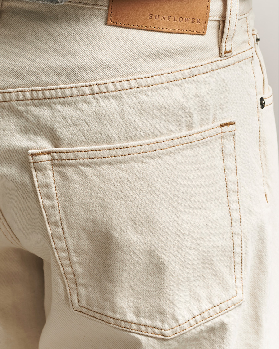 Homme | Jeans | Sunflower | Loose Jeans Ecru Contrast