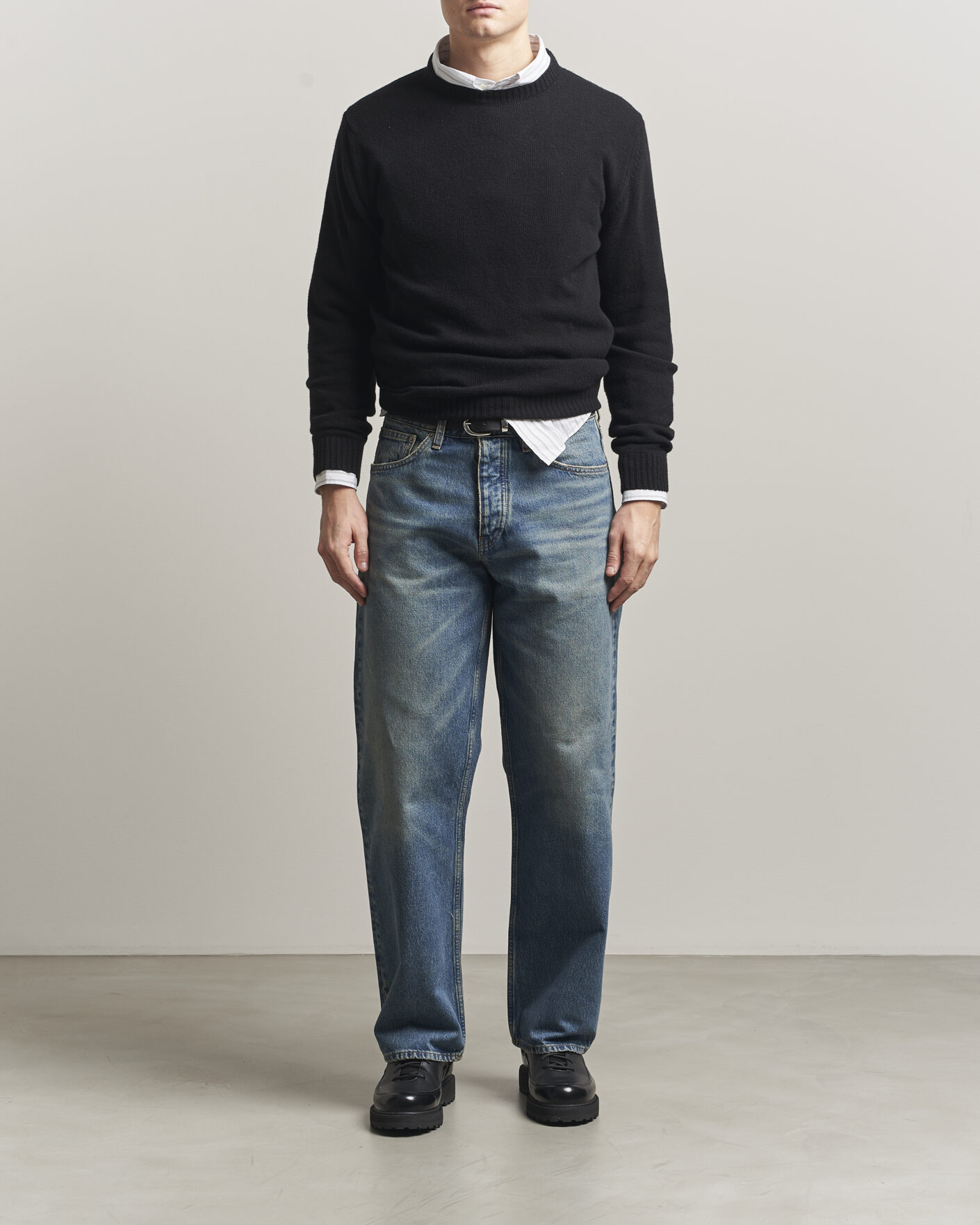 Homme | Jeans | Sunflower | Loose Jeans Dark Blue Vintage