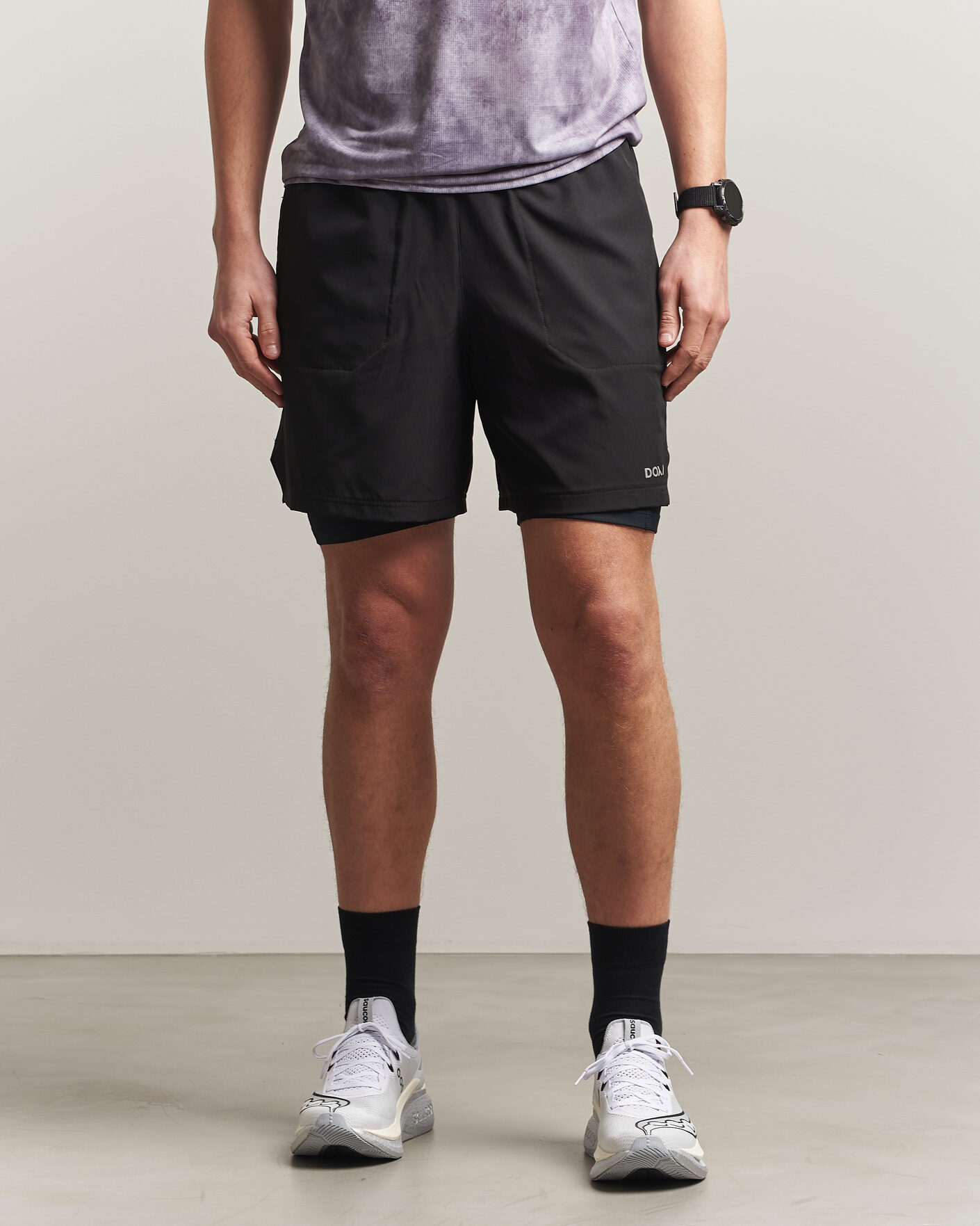 Homme | Shorts | DOXA | Rerun 2-In-1 Shorts Black