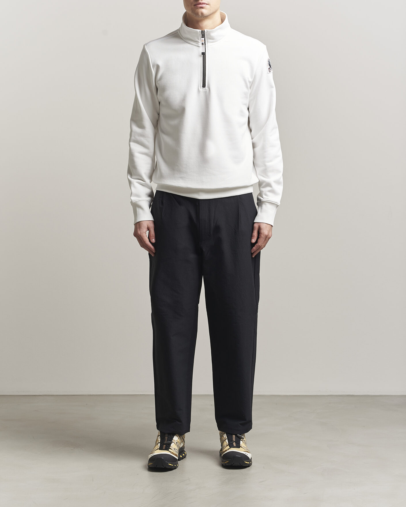 Homme | Pulls Et Tricots | Parajumpers | Broad Peak Super Easy Half Zip White