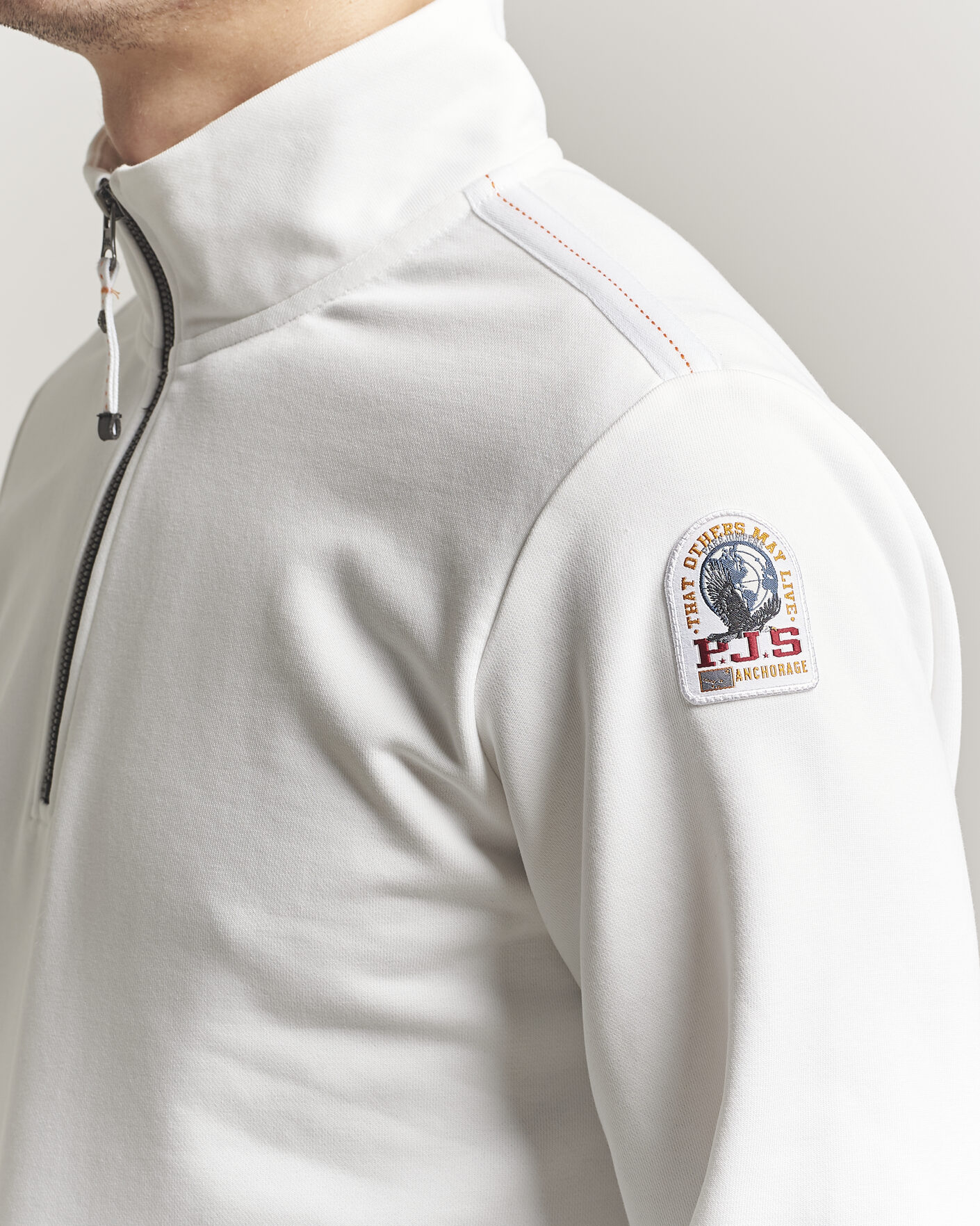 Homme | Pulls Et Tricots | Parajumpers | Broad Peak Super Easy Half Zip White