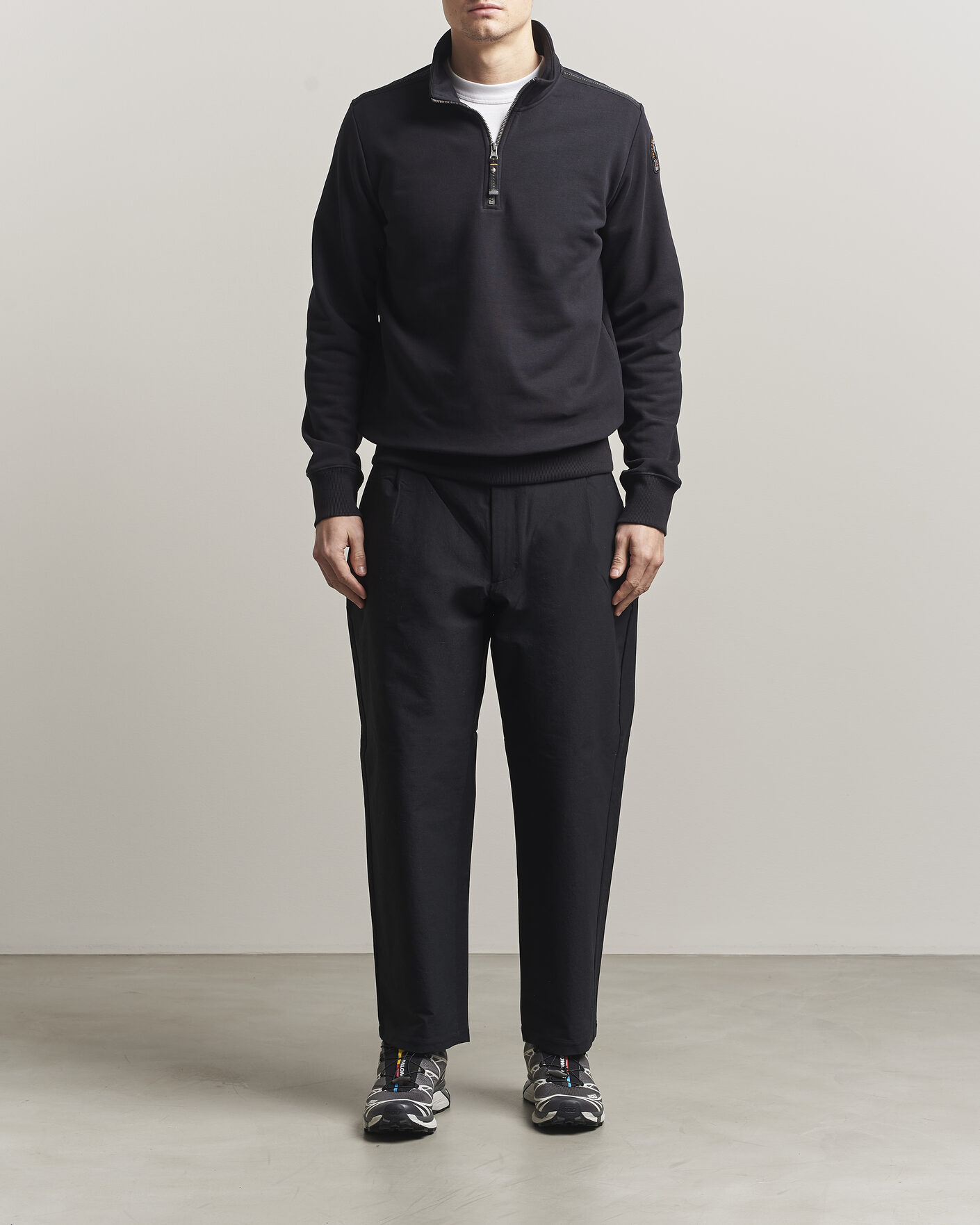 Homme | Pulls Et Tricots | Parajumpers | Broad Peak Super Easy Half Zip Black