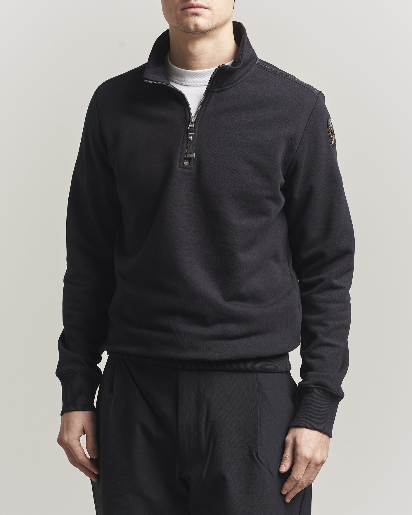 Homme | Pulls Et Tricots | Parajumpers | Broad Peak Super Easy Half Zip Black