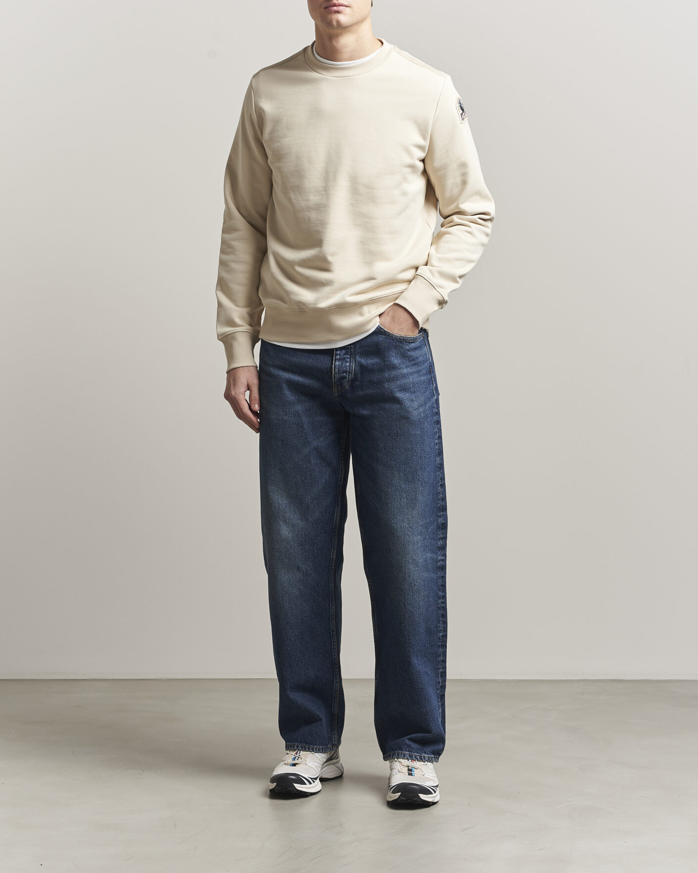 Homme | Pulls Et Tricots | Parajumpers | K2 Super Easy Crew Neck Sweatshirt Bone