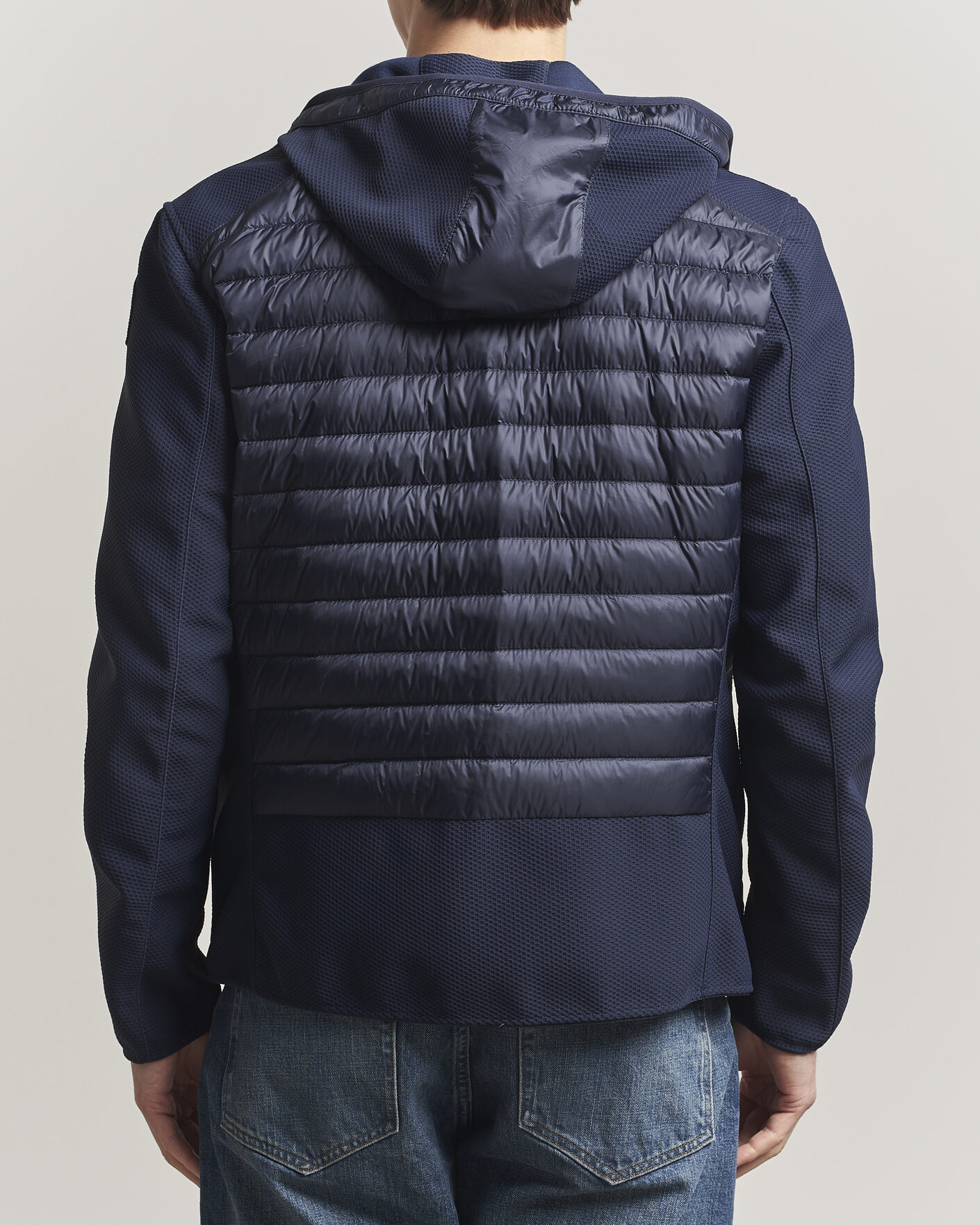 Homme | Manteaux Et Vestes | Parajumpers | Nolan Mesh Hooded Hybrid Navy