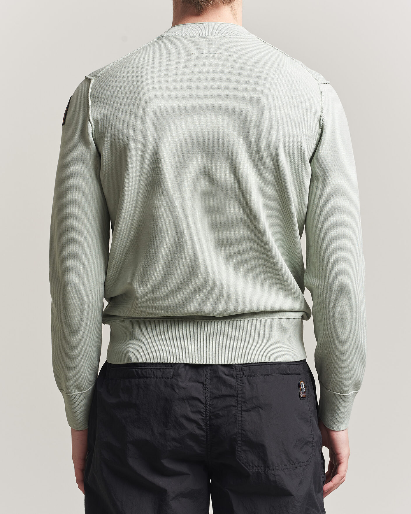 Homme | Pulls Et Tricots | Parajumpers | Basic Braw Knitted Sweater Fresh Grey