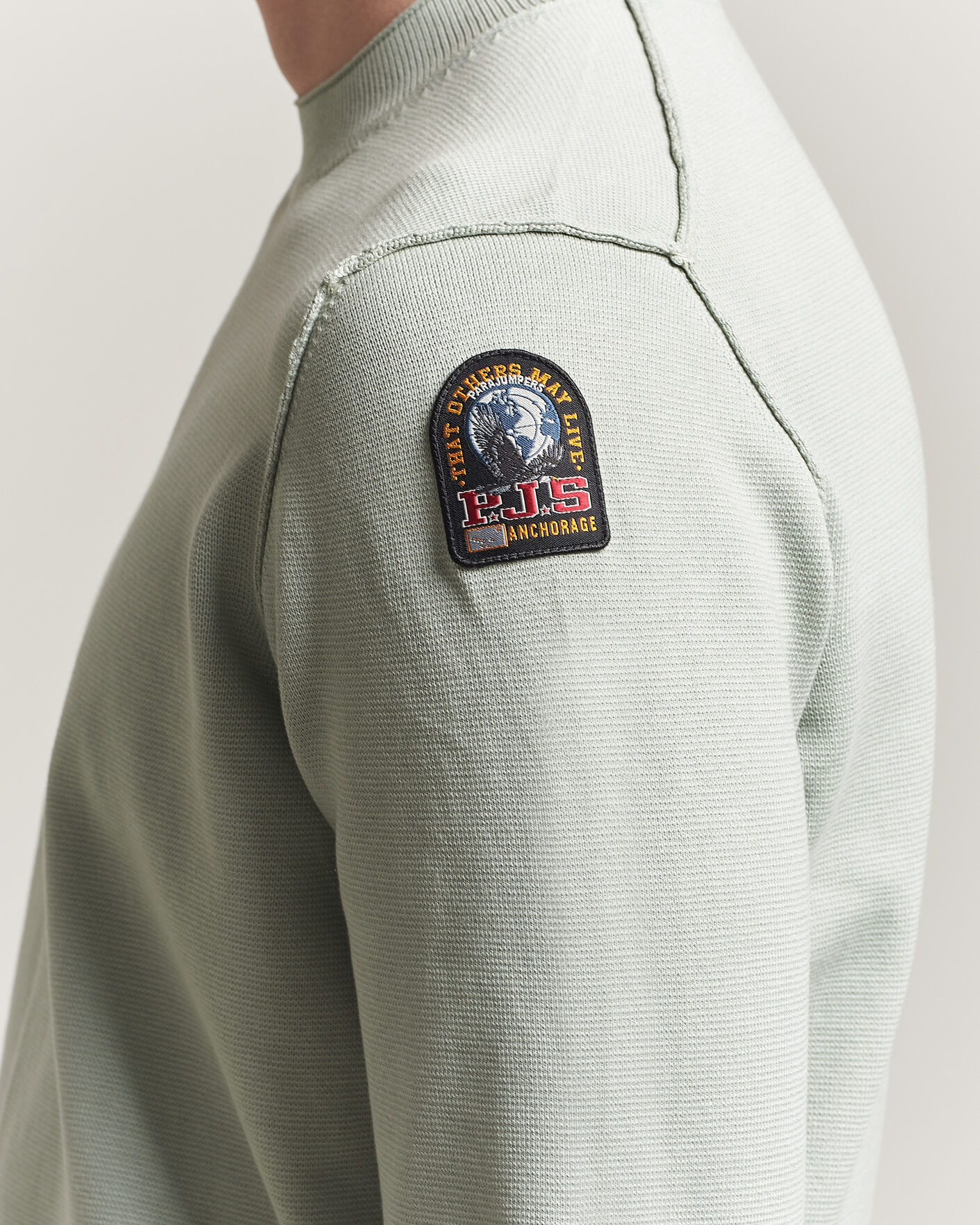 Homme | Pulls Et Tricots | Parajumpers | Basic Braw Knitted Sweater Fresh Grey