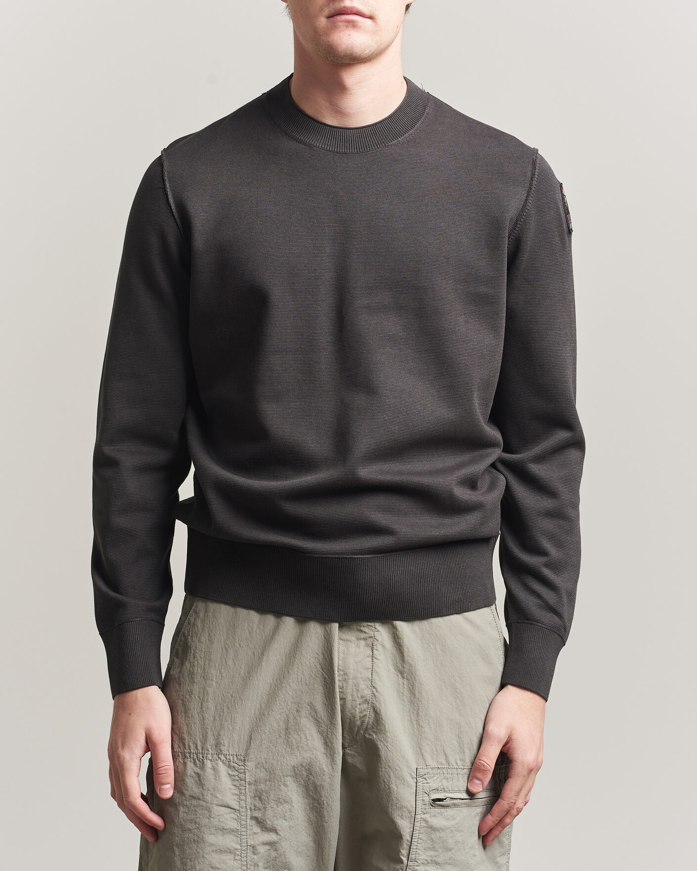 Homme | Pulls Et Tricots | Parajumpers | Basic Braw Knitted Sweater Off Black