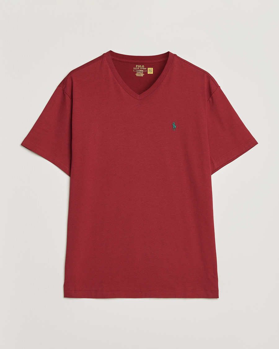 Homme | T-shirts | Polo Ralph Lauren | V-Neck T-Shirt Heritage Red