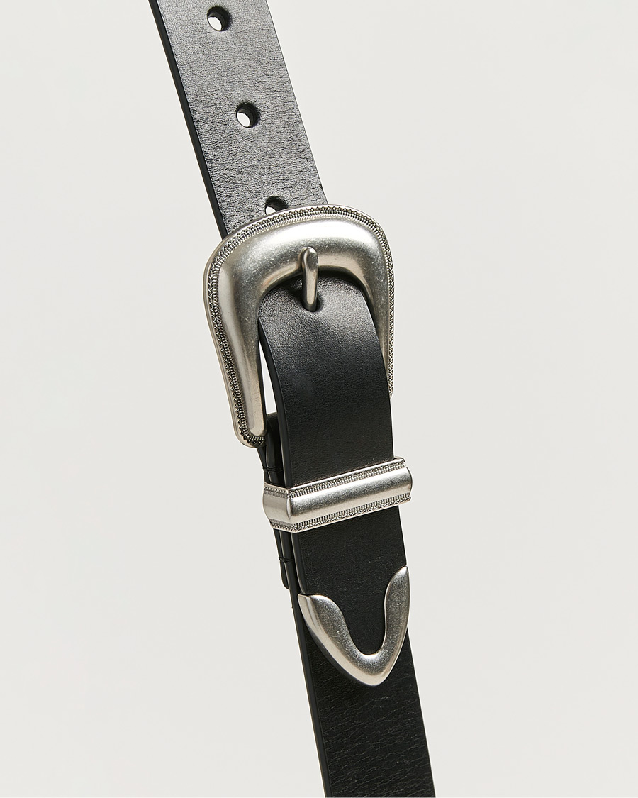 Homme | Ceintures | Polo Ralph Lauren | Western Leather Belt Black