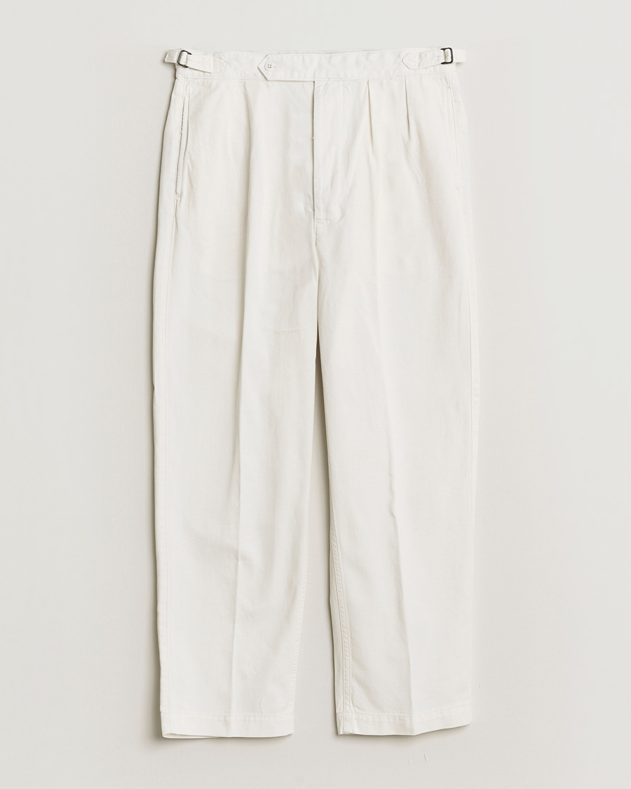 Homme | Pantalons | Polo Ralph Lauren | Pleated Cotton Twill Chinos Deckwash White