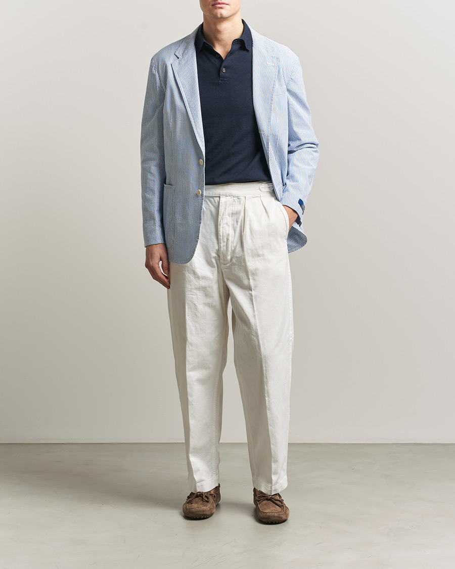 Homme | Pantalons | Polo Ralph Lauren | Pleated Cotton Twill Chinos Deckwash White